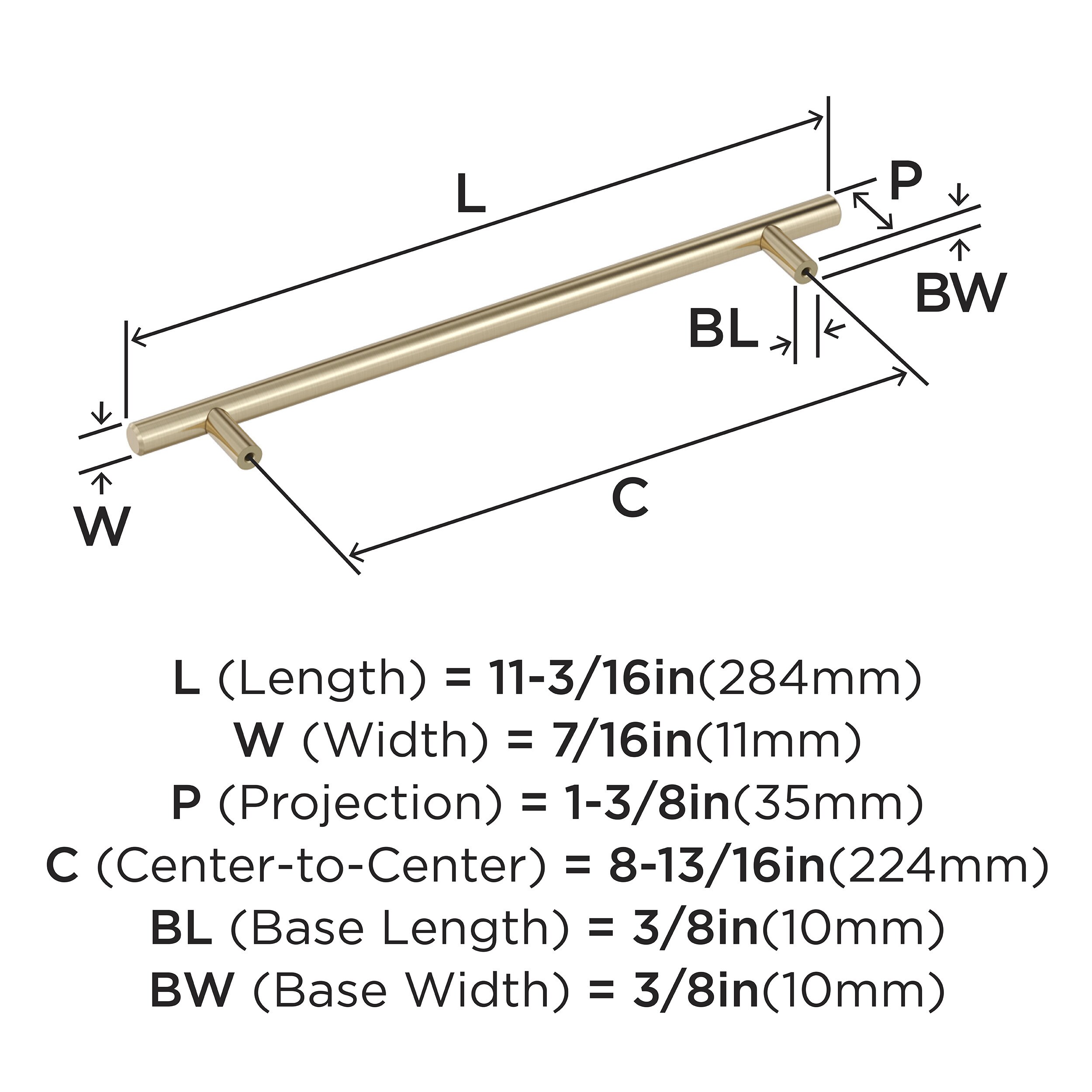 Amerock BP40521BBZ Cabinet-Pulls - View #4