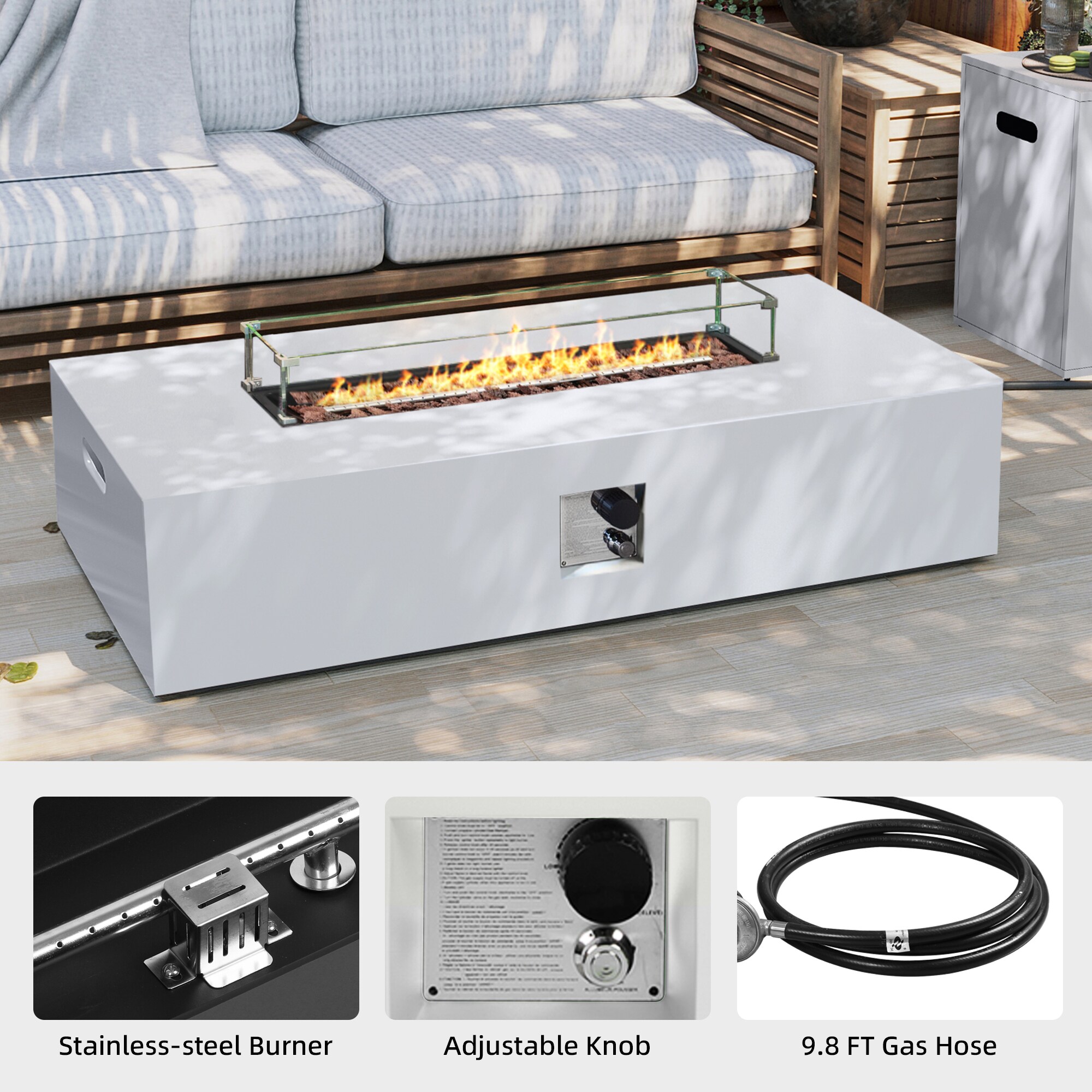 Patio Watcher LS-56KD-WH-B Outdoor-Gas-Firepits - View #4