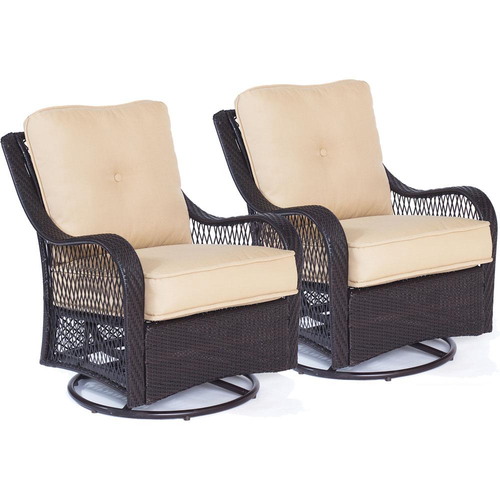 Hanover ORL5PCSW4SQFP-TAN Patio-Conversation-Sets - View #9