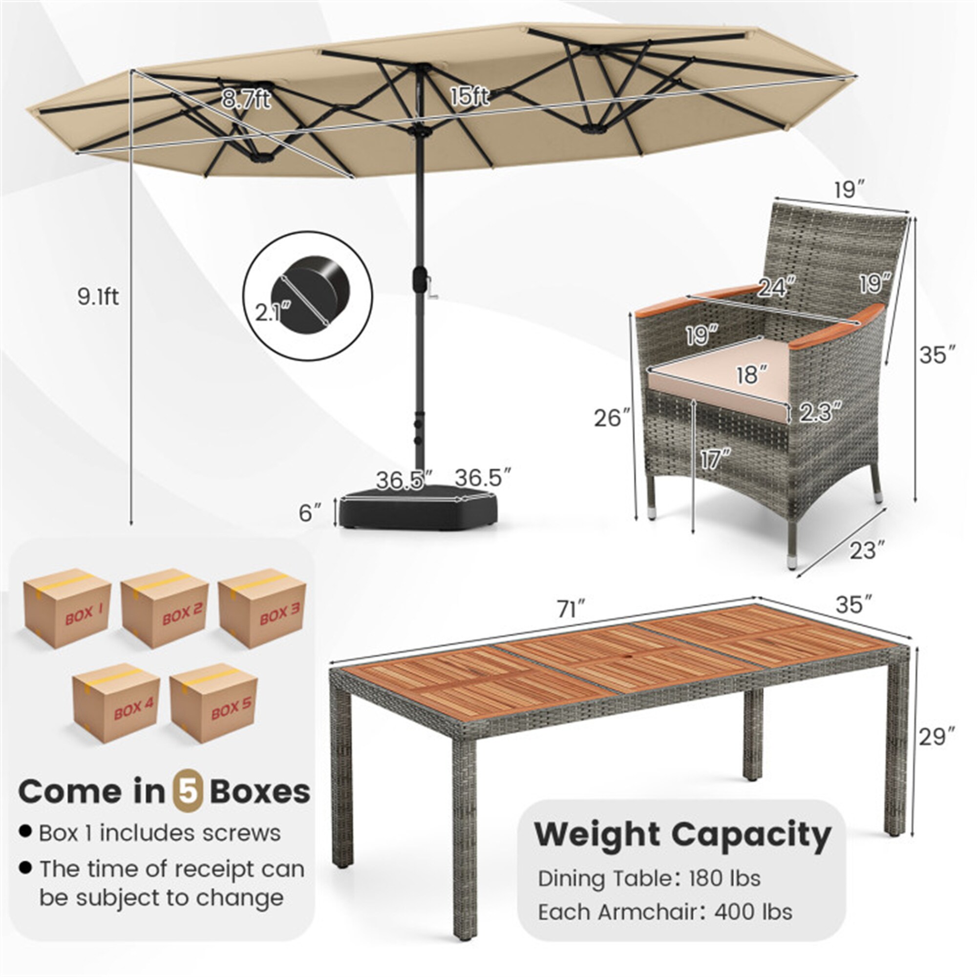 BABOOM BOM-326AAEORUS Patio-Dining-Sets - View #6