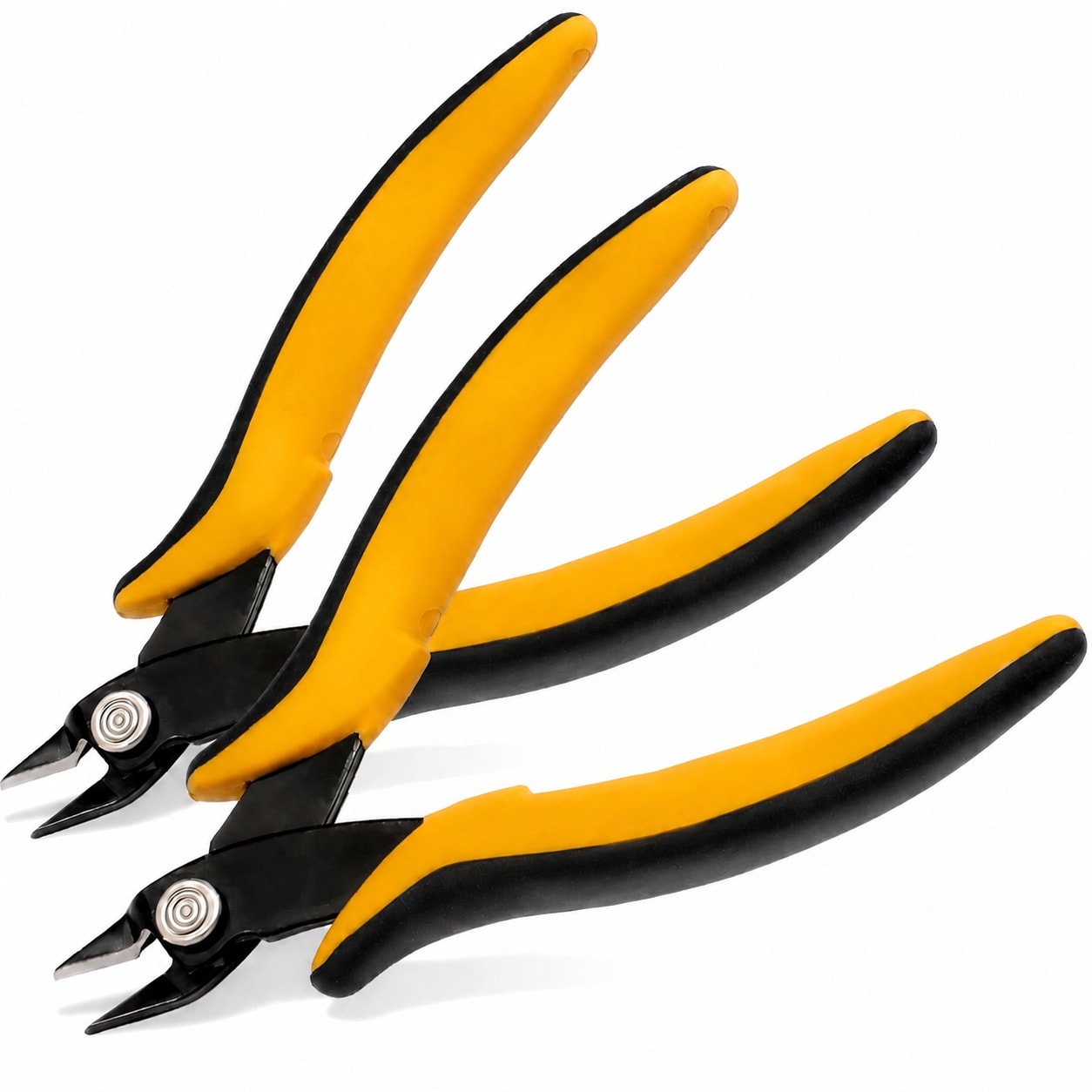 Ahfiwaso Micro Flush Cutter Ultra Sharp Micro Wire Cutter with Spring Loaded Soft Grip Handle for Electronics Jewelry Making Plastic Zip Ties 1 Piece