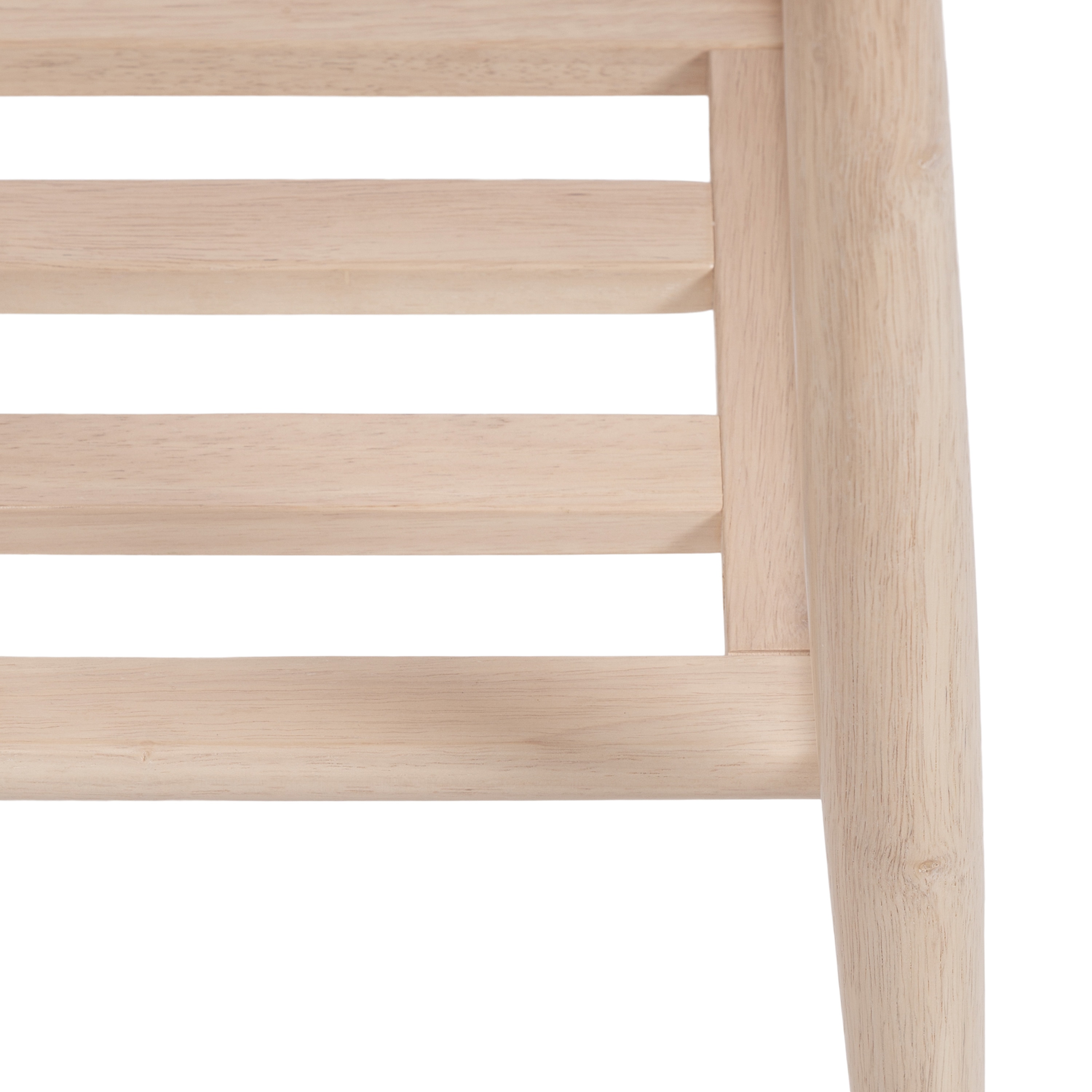 Natural Light Wood Rectangular Side Table with Storage Shelf
