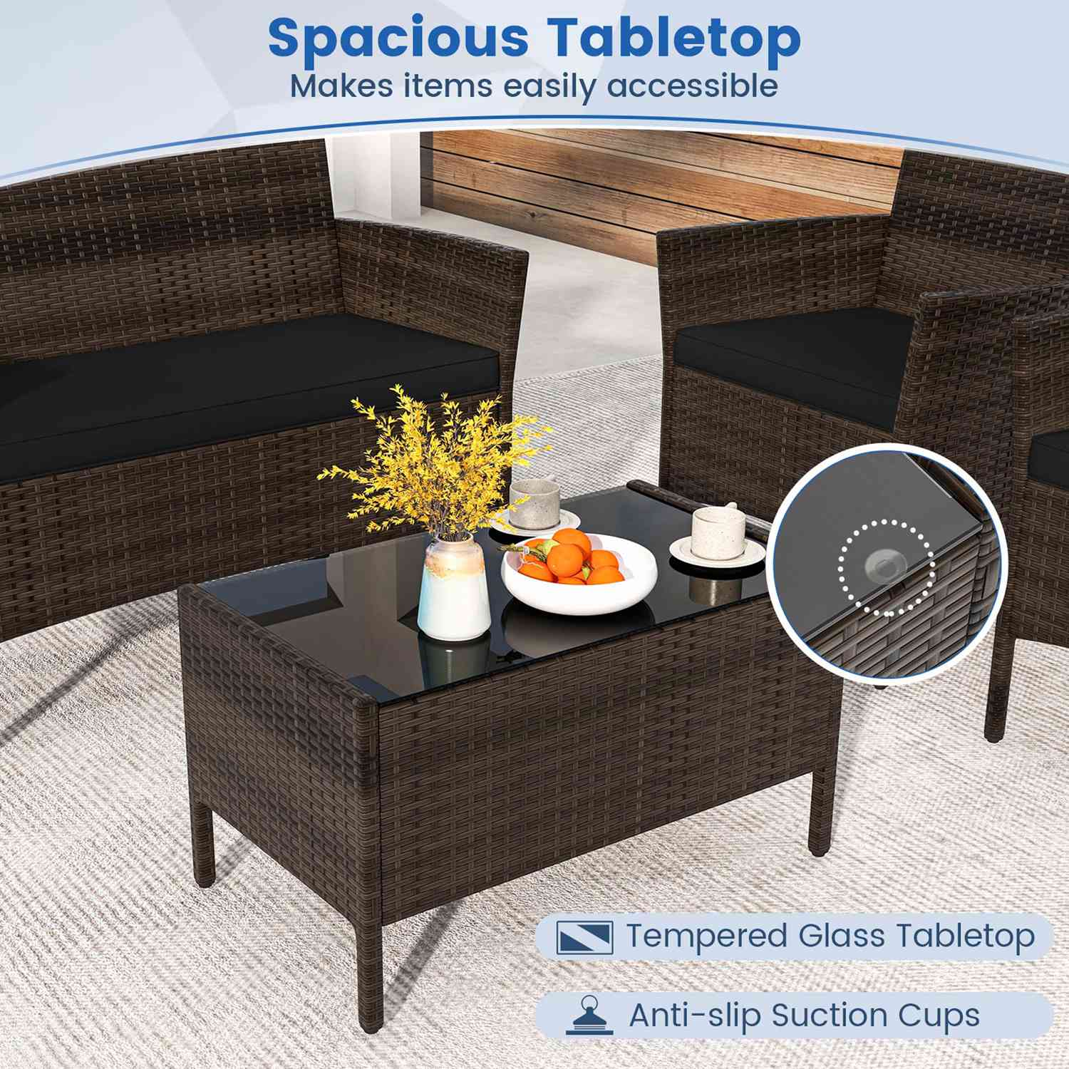 Costway HCST01304 Patio-Dining-Sets - View #6