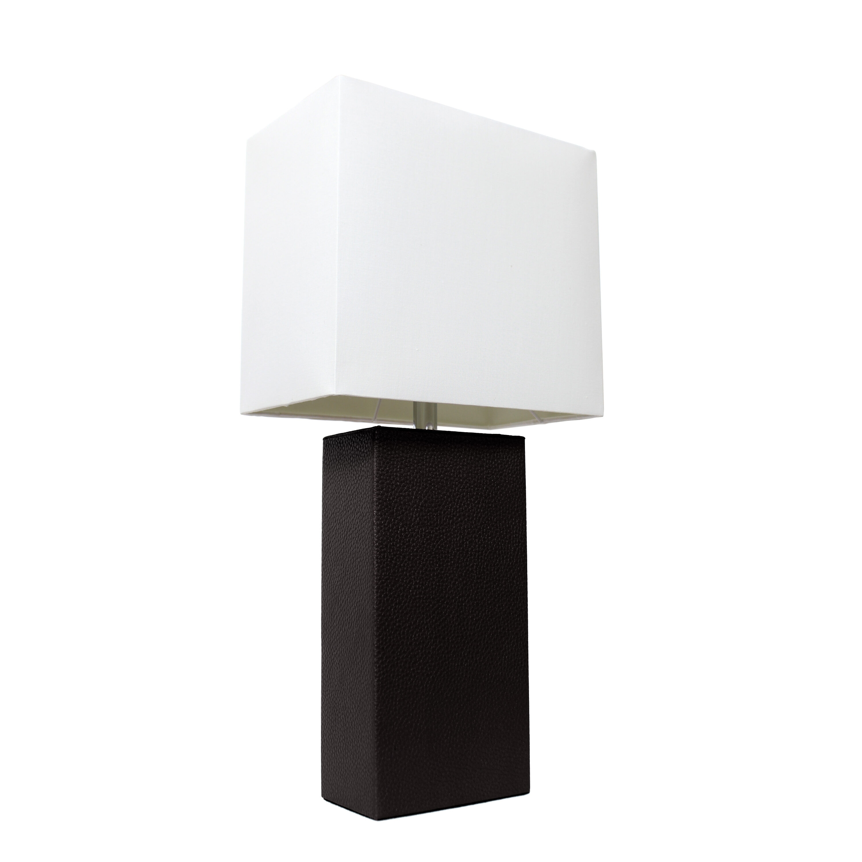 Lalia Home LHT-3008-BK Lexington 21-in Black On/Off switch Table Lamp with Fabric Shade