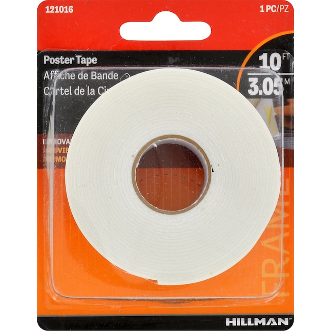 Hillman 1lb Removable Poster Tape in the Picture Hangers department at