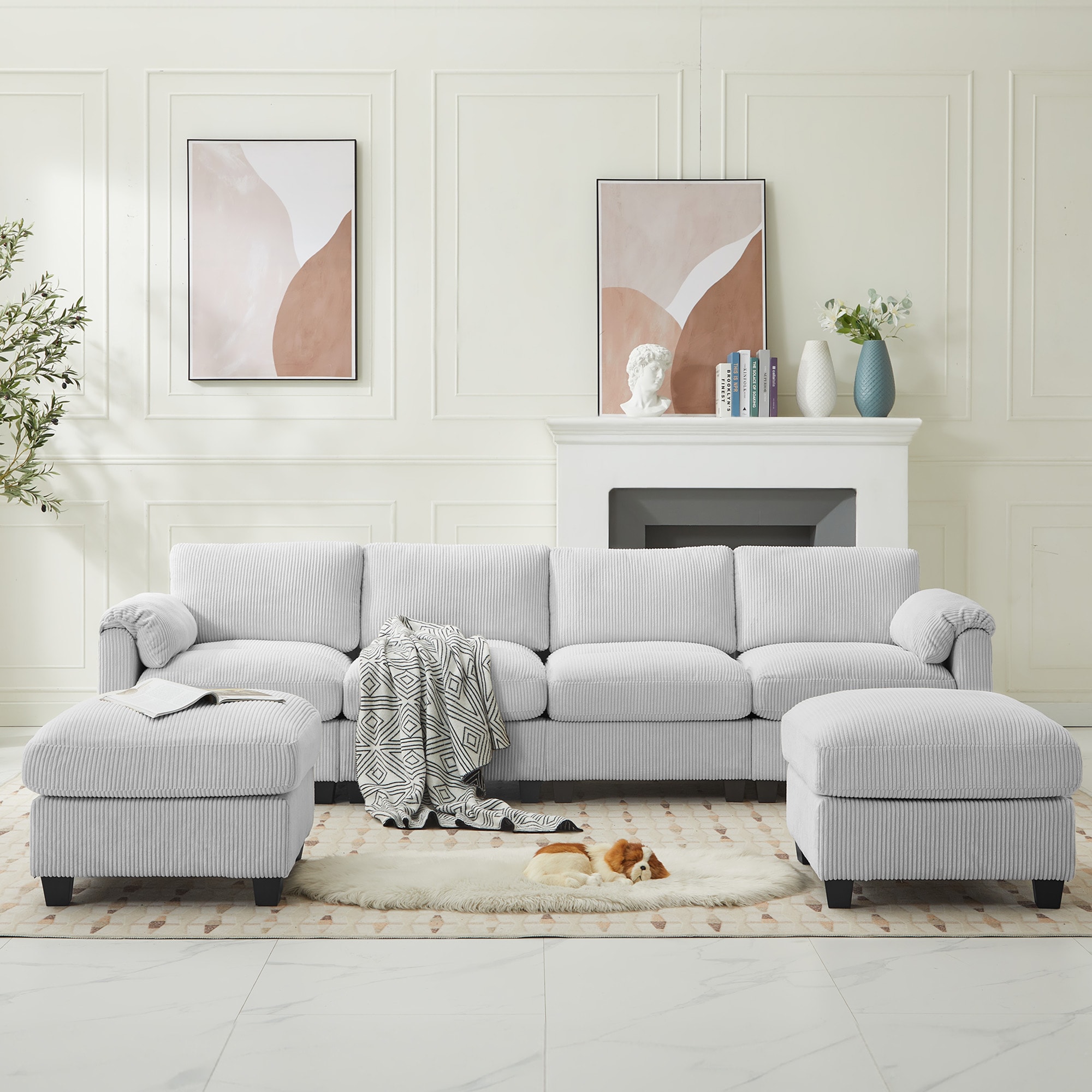 VOUA SAF-DXDRZJ4-GY1 Sofas-Loveseats - View #3