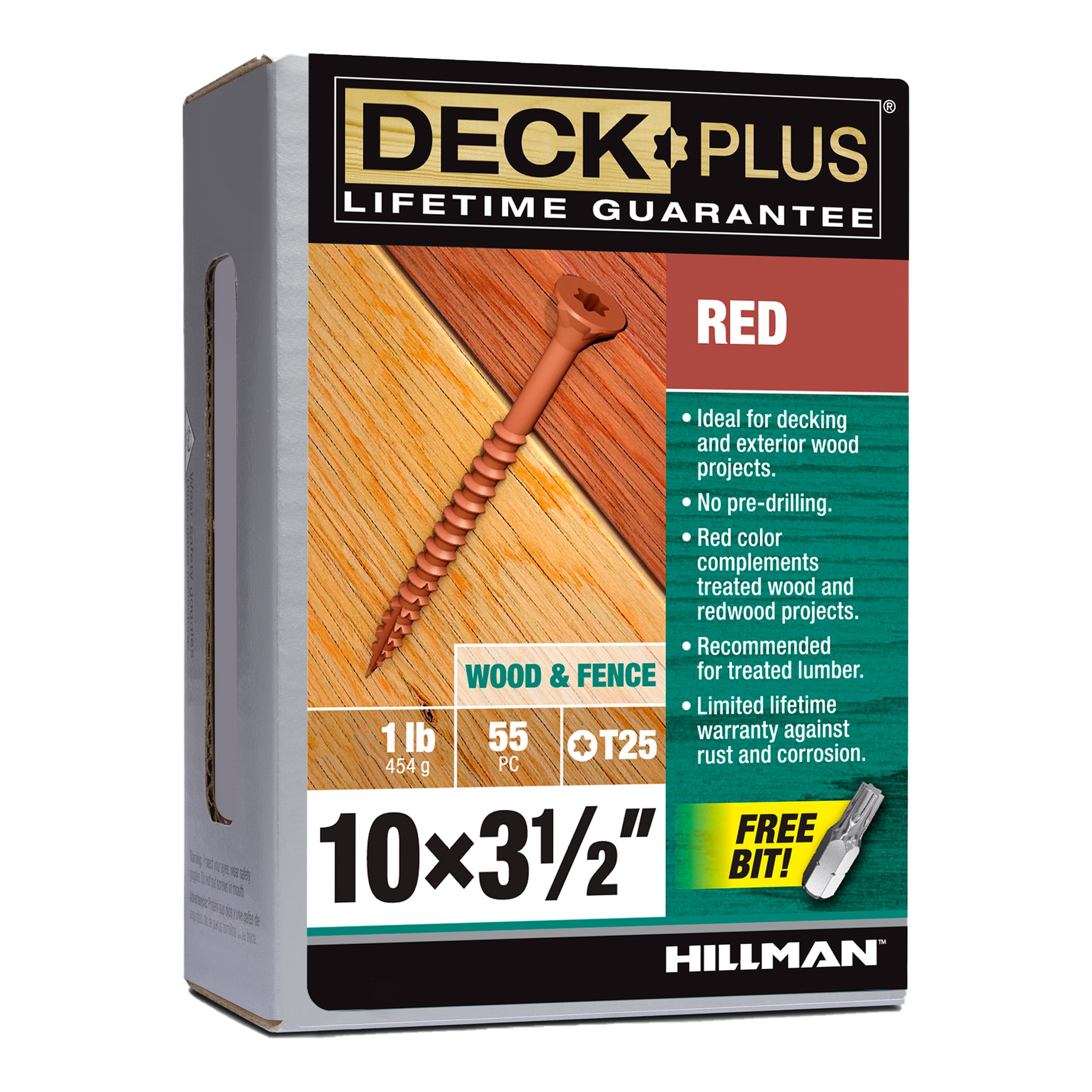 Deck Plus 48435 #10 x 3-1/2-in Wood to wood Deck Screws ( 55 -Per Box )