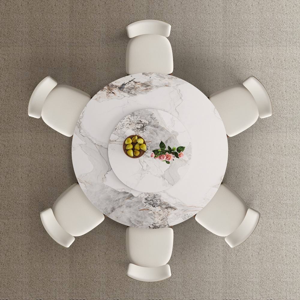 Coolbibila SALLY-TABLE-WHITE Dining-Tables - View #4