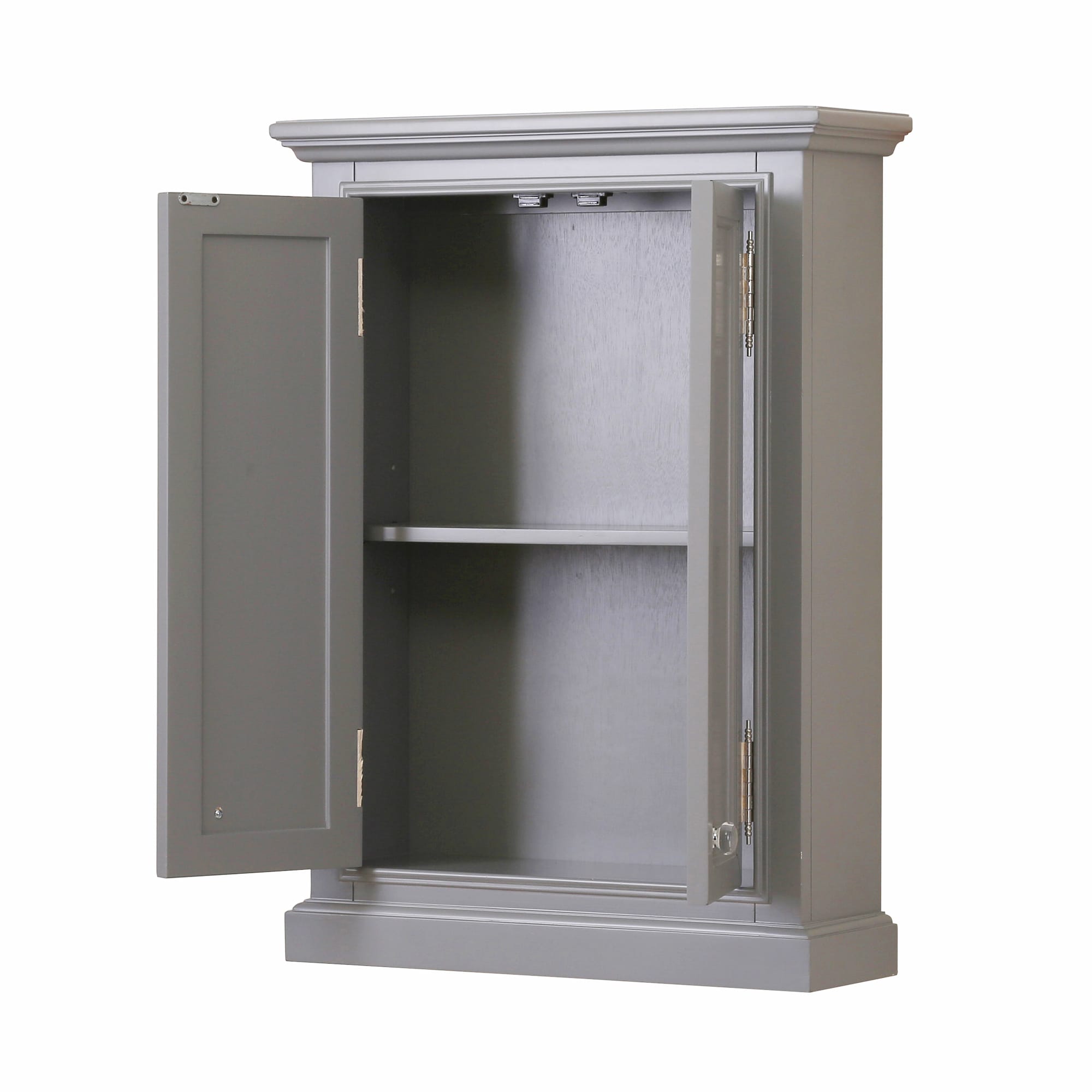 Water Creation Derby 24-in x 33-in x 8-in Grey Bathroom Wall Cabinet ...