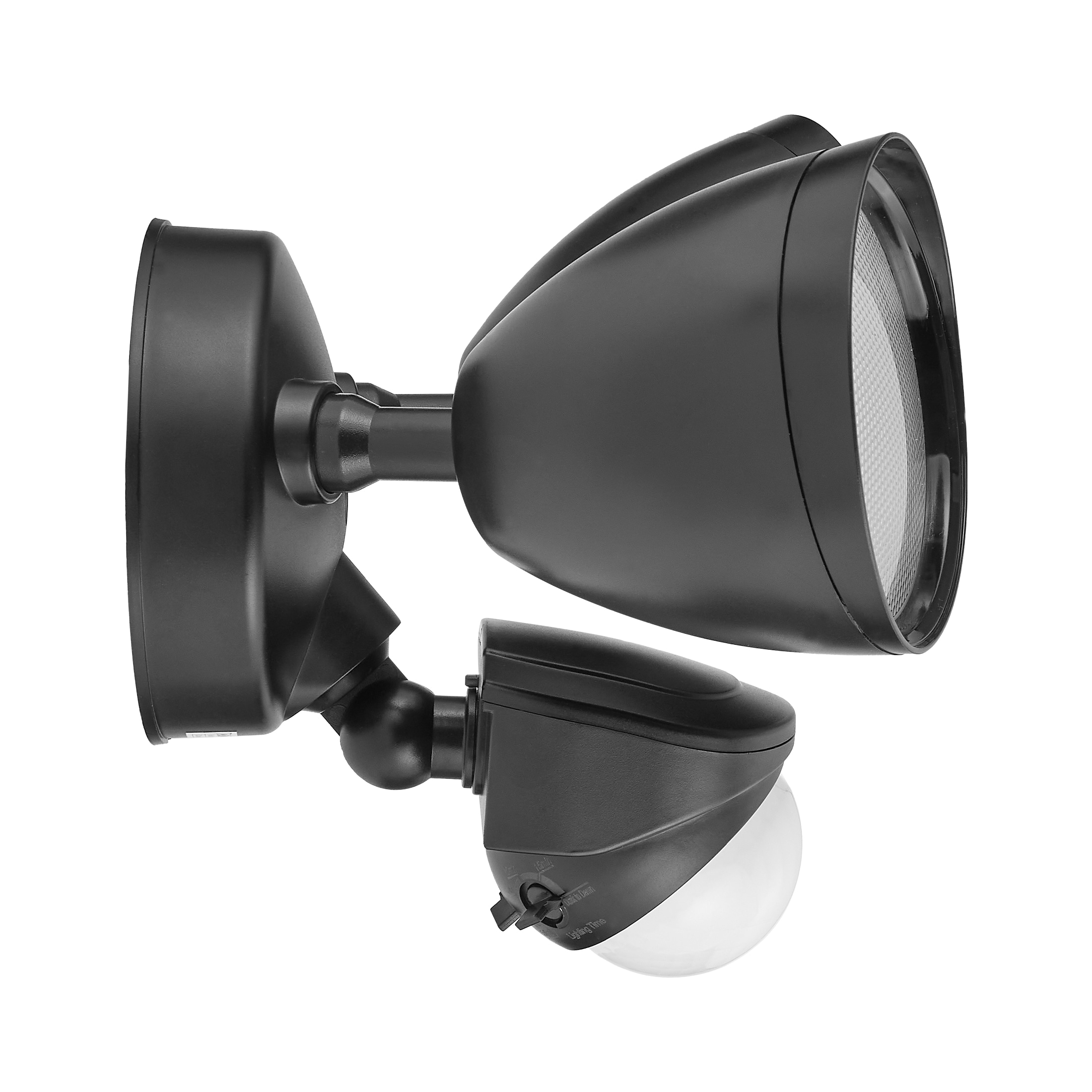 Black Dual Head LED Outdoor Security Flood Light with Motion Sensor