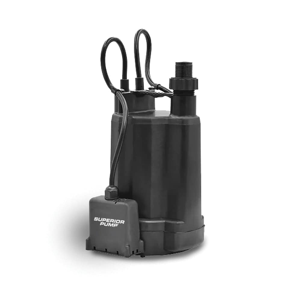 Superior Pump 120 20-Gallon Thermoplastic Submersible utility pump