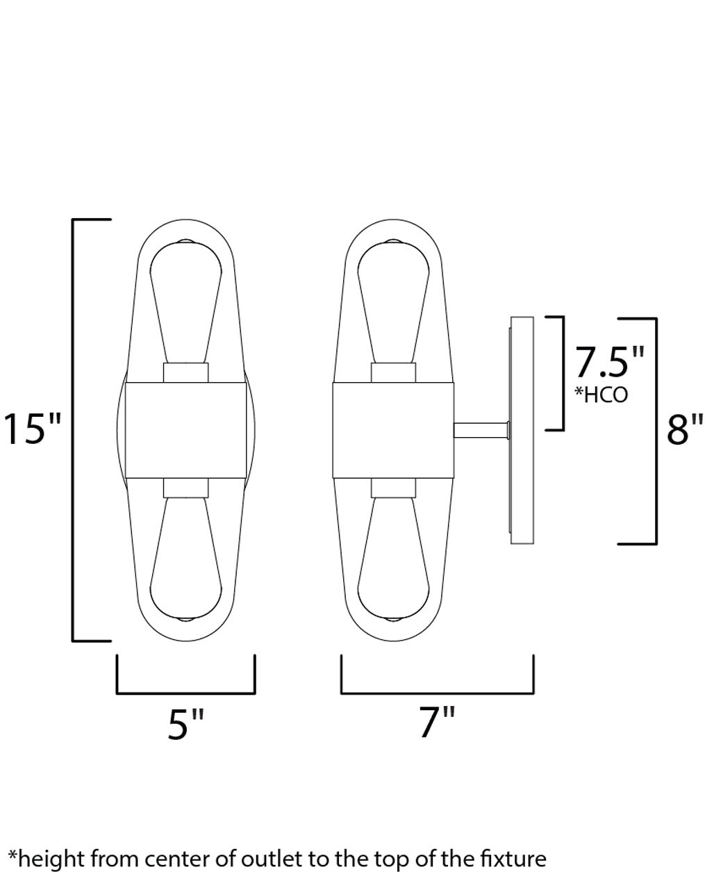 Maxim Lighting 30012CDAPBK Outdoor-Wall-Lighting - View #2