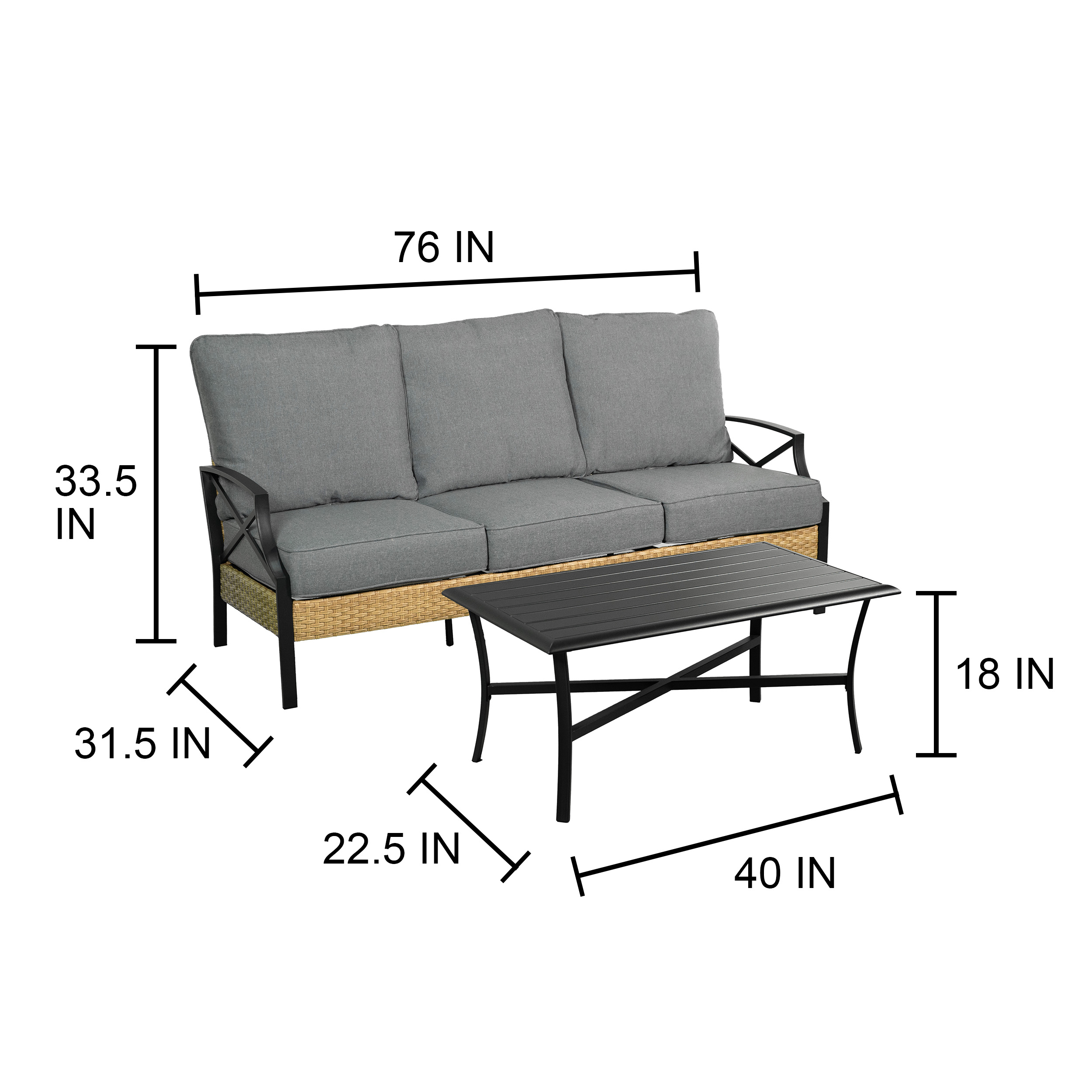 Style Selections ST-25S006B Patio-Conversation-Sets - View #14