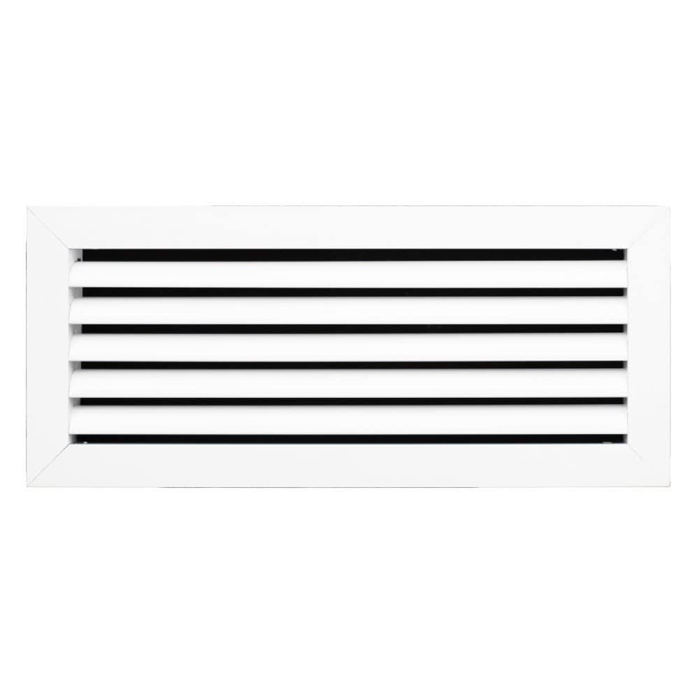 ACLaminaire L-RA 16X6 6-in x 16-in Aluminum White Sidewall/Ceiling Grille