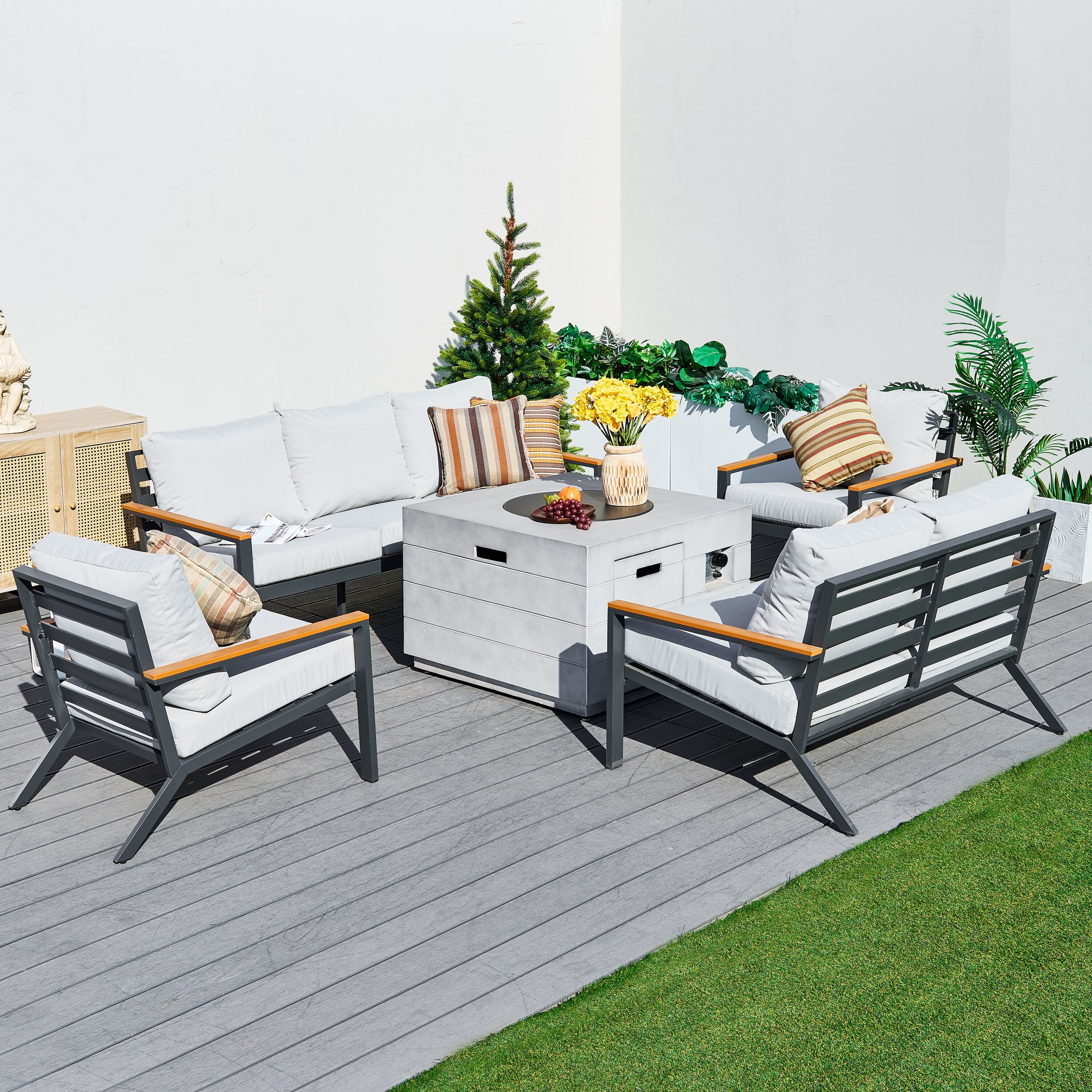 Moda Furnishings MAG-2140-2481TLS Patio-Conversation-Sets - View #3