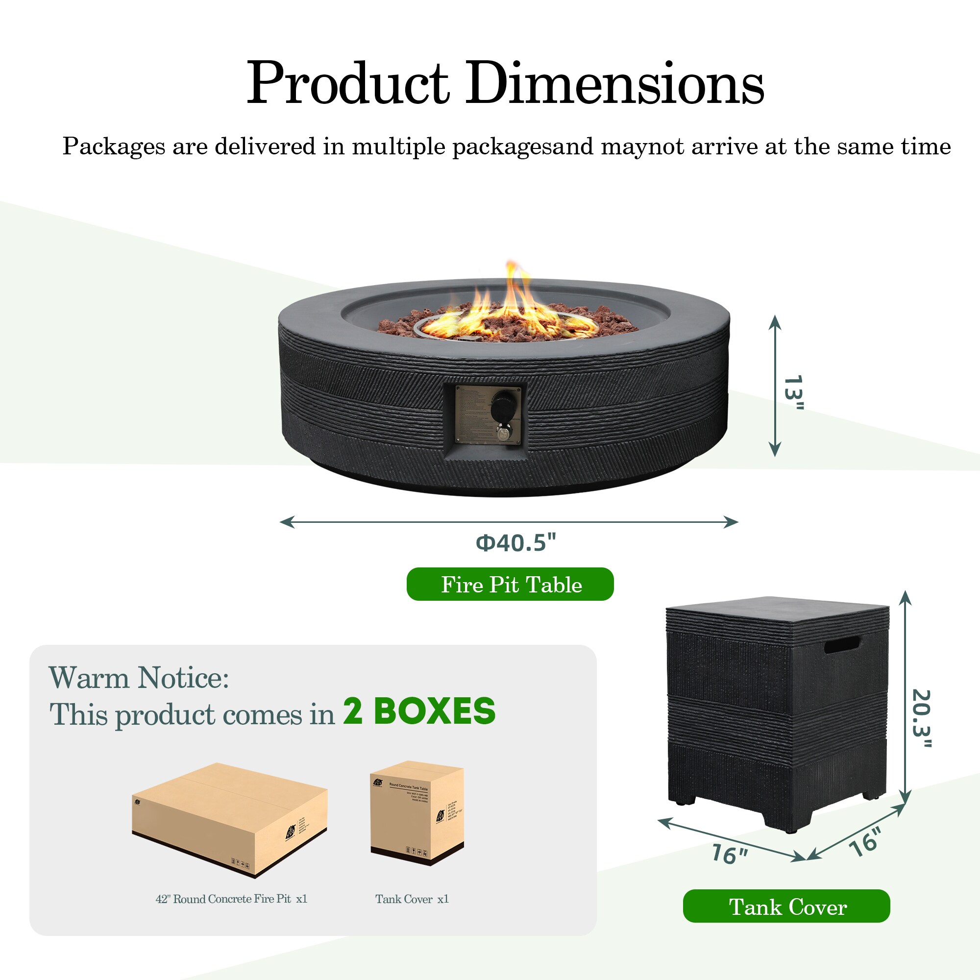 Patio Watcher LS-42MDK-XW-W Outdoor-Gas-Firepits - View #3