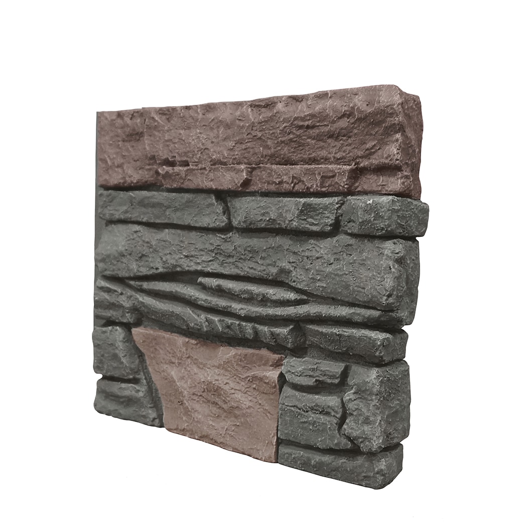 GenStone Stacked Stone Sample 1-sq ft Keystone Faux Stone Veneer in the ...