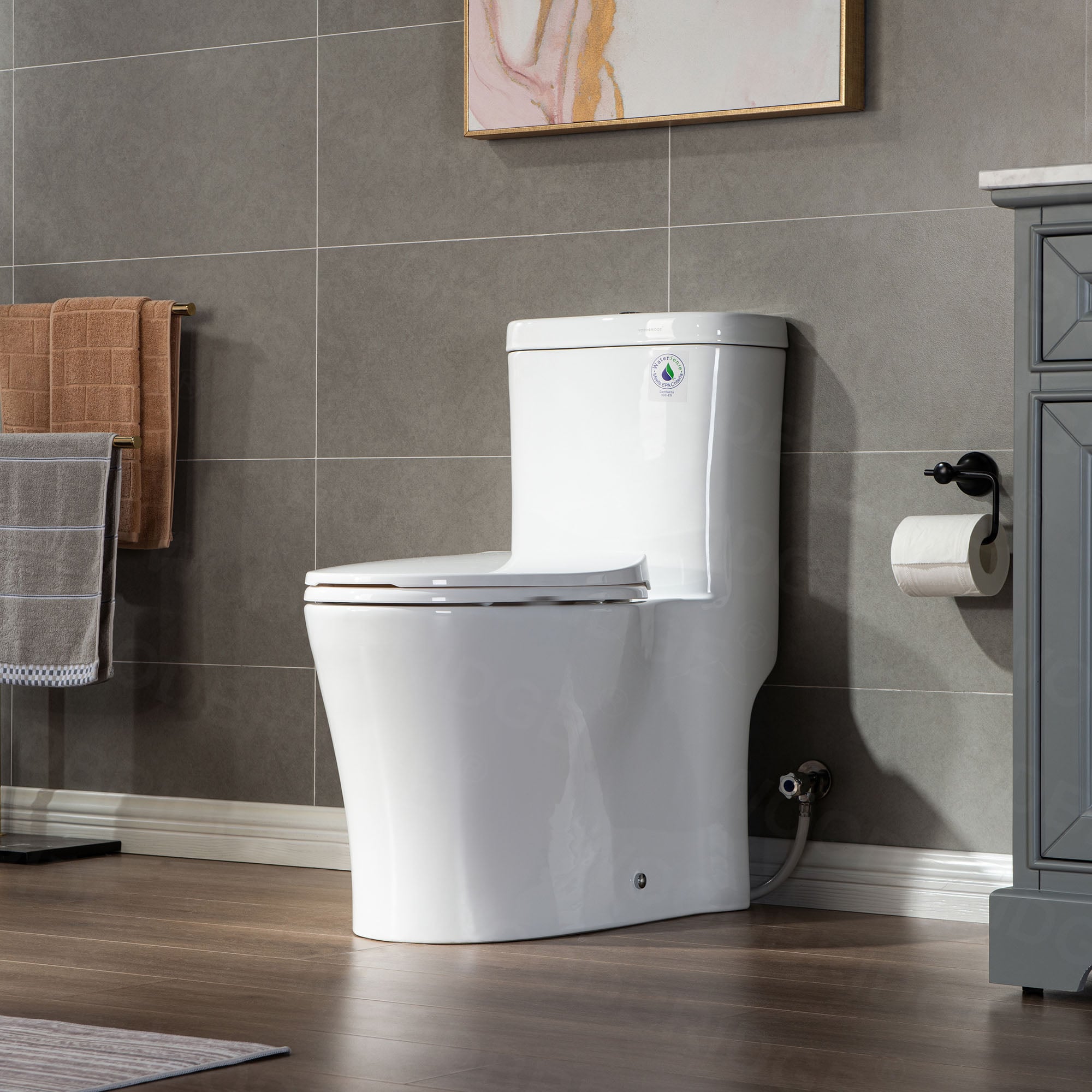 Buy WOODBRIDGEE One Piece Toilet with Soft Closing Seat, Chair