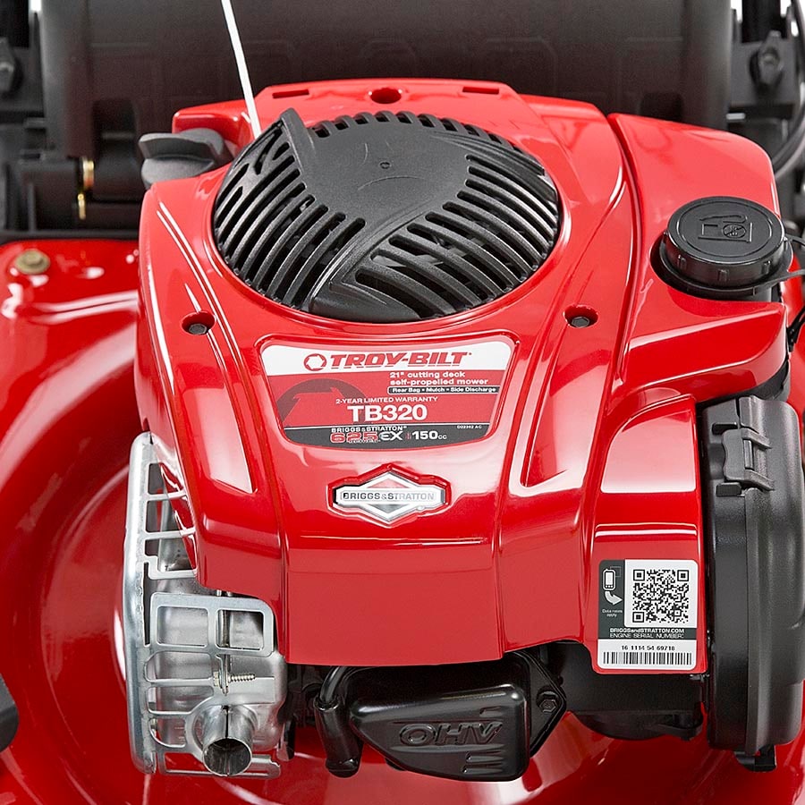 Troy Bilt TB320 150 cc 21 in Self Propelled Gas Lawn Mower with Briggs Stratton Engine at Lowes