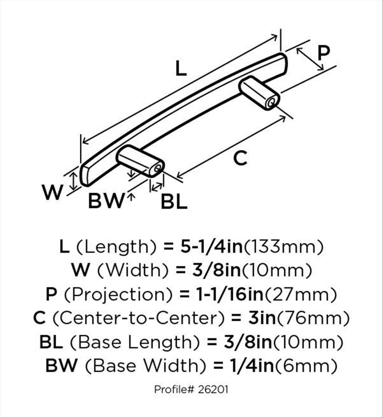 Amerock BP26201BBZ Cabinet-Pulls - View #2