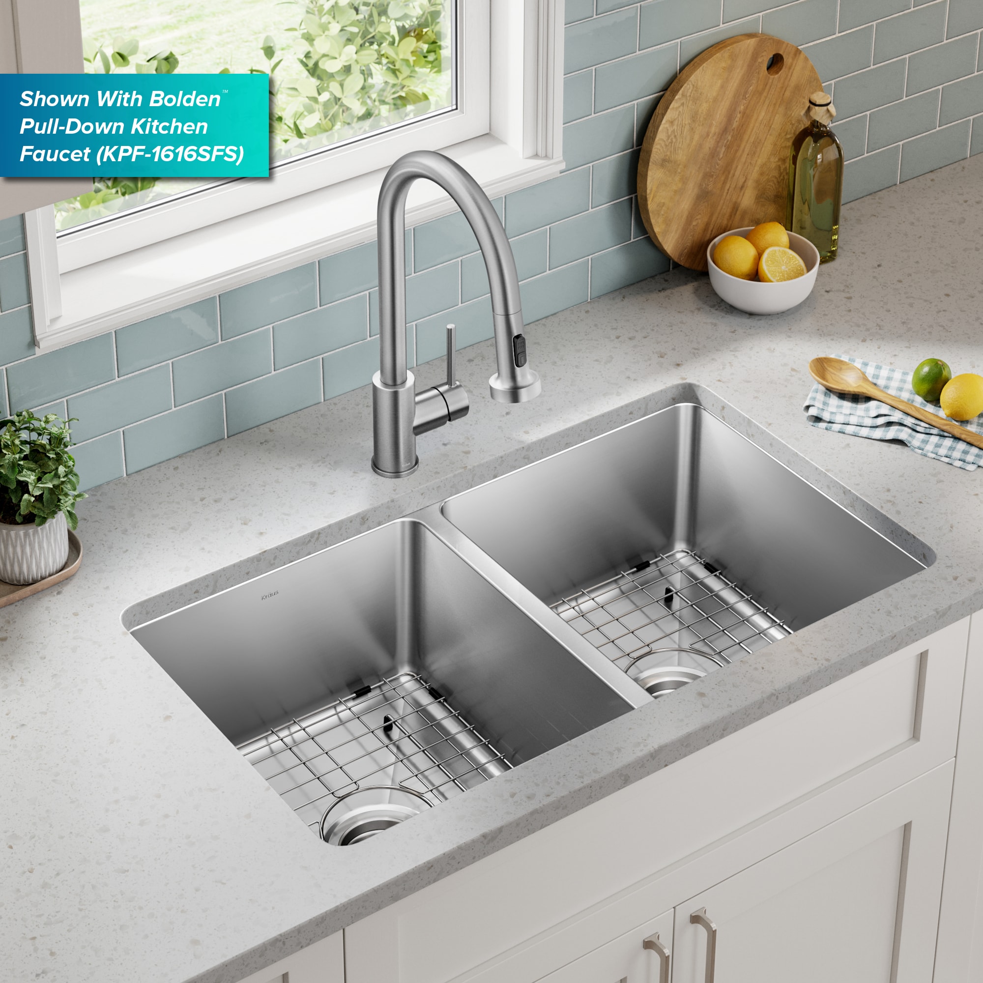 Kraus KHU632-33 Kitchen-Sinks - View #2