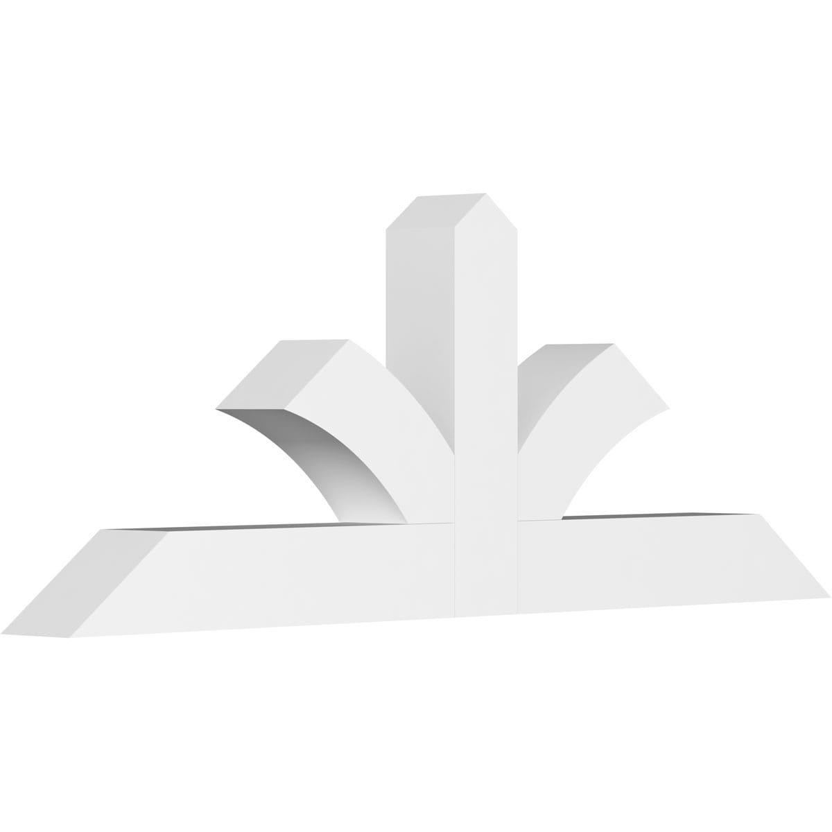 Ekena Millwork GBP048X18X0404RIC00 Richland White PVC Gable bracket