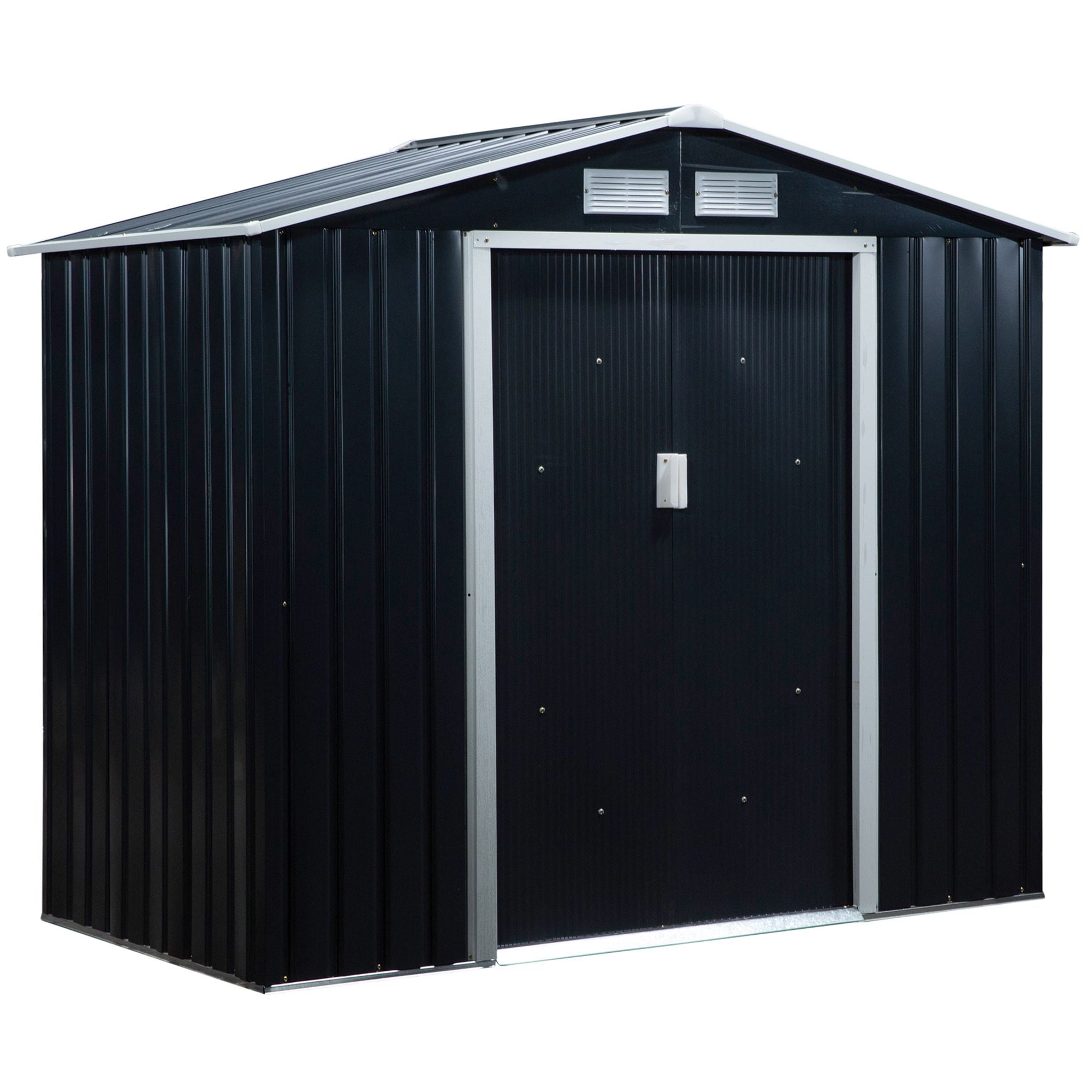 Outsunny Vinyl-coated Steel Storage Shed in the Metal Storage