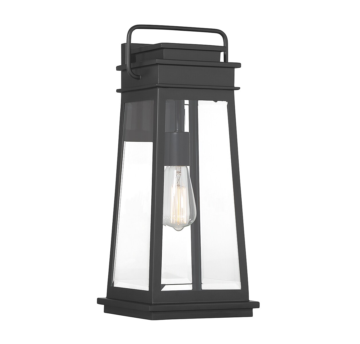 Savoy House 5-813-BK Boone 1 -Light 20-in H Matte Black Hardwired Outdoor Wall Light