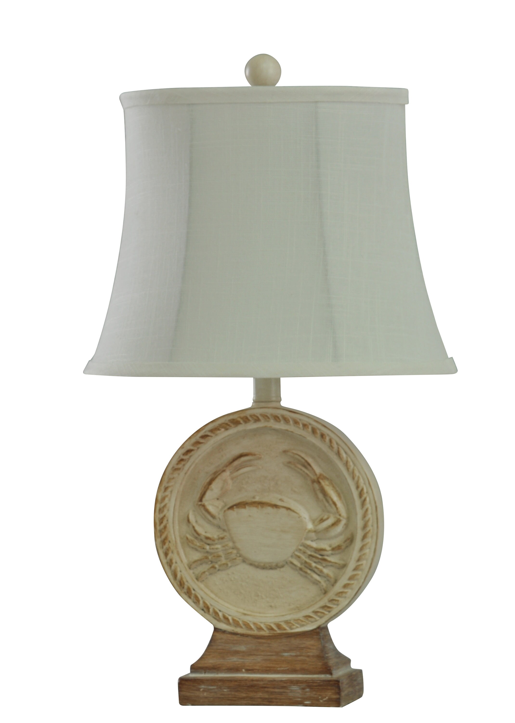 StyleCraft Home Collection L27473DS 22.75-in Distressed Sand, Light Brown Table Lamp with Fabric Shade