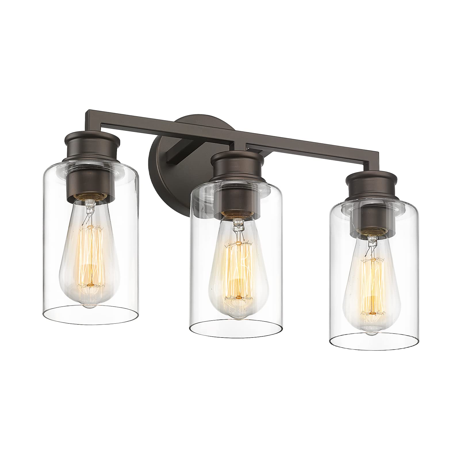 LTMATE LSYCE253B-3W ORB JAZAVA 17-in 3 -Light Oil-rubbed Bronze Industrial Vanity light