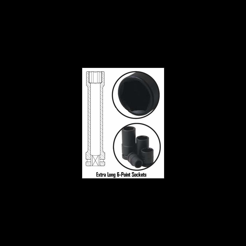Sunex Tools MDCO30937  SUU-216XD 0.5 in. Drive with 0.5 in. Extra Long Deep Impact Socket