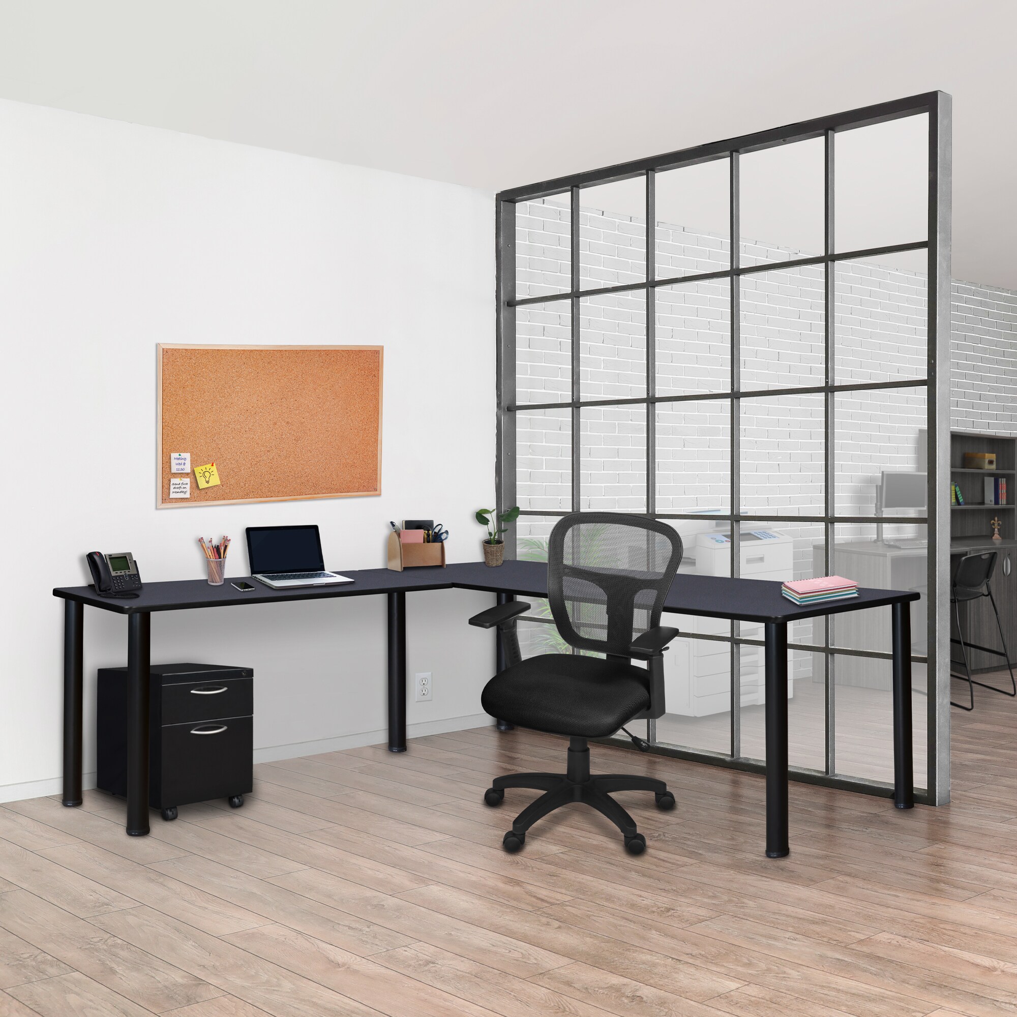 Regency MLSPM602442GYBPBK desks - View #6