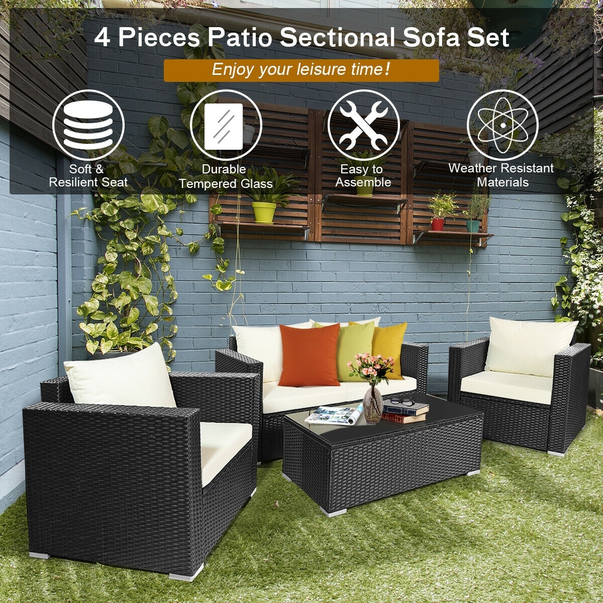 Clihome CWCH-HW65410CR+ Patio-Conversation-Sets - View #8
