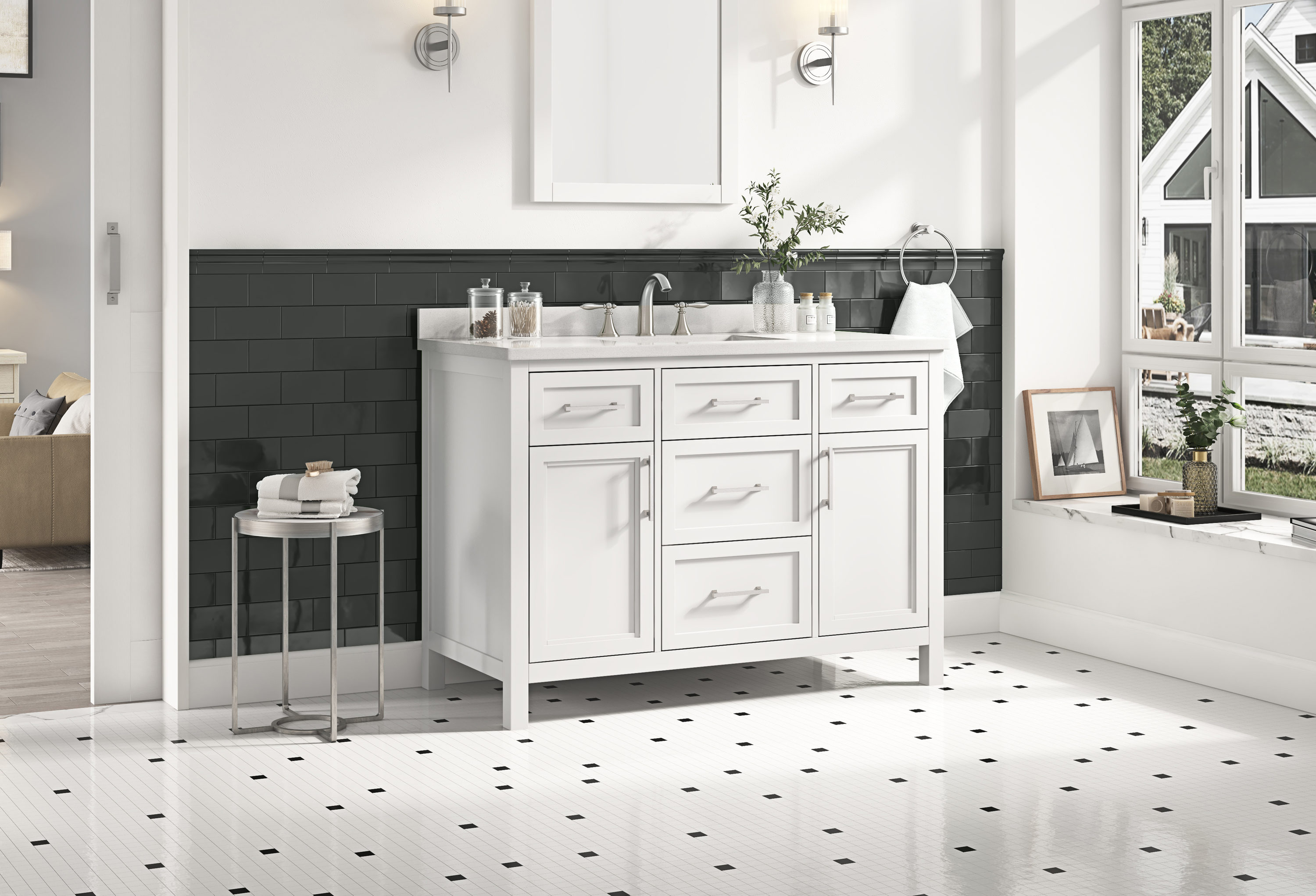 allen + roth BRINKHAVEN-48W Bath-Vanity-Combo - View #6
