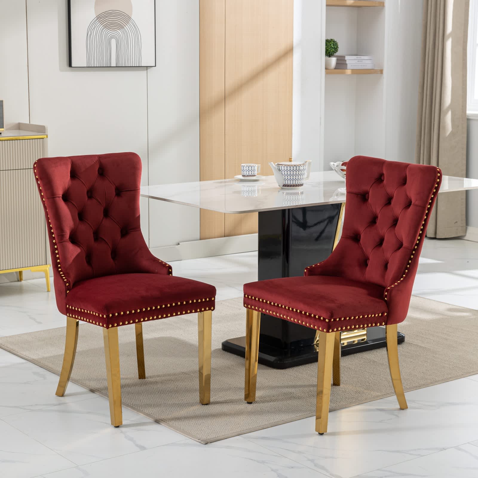 Vynxaria LEXY0107-DJCY-2RED Dining-Chairs - View #3