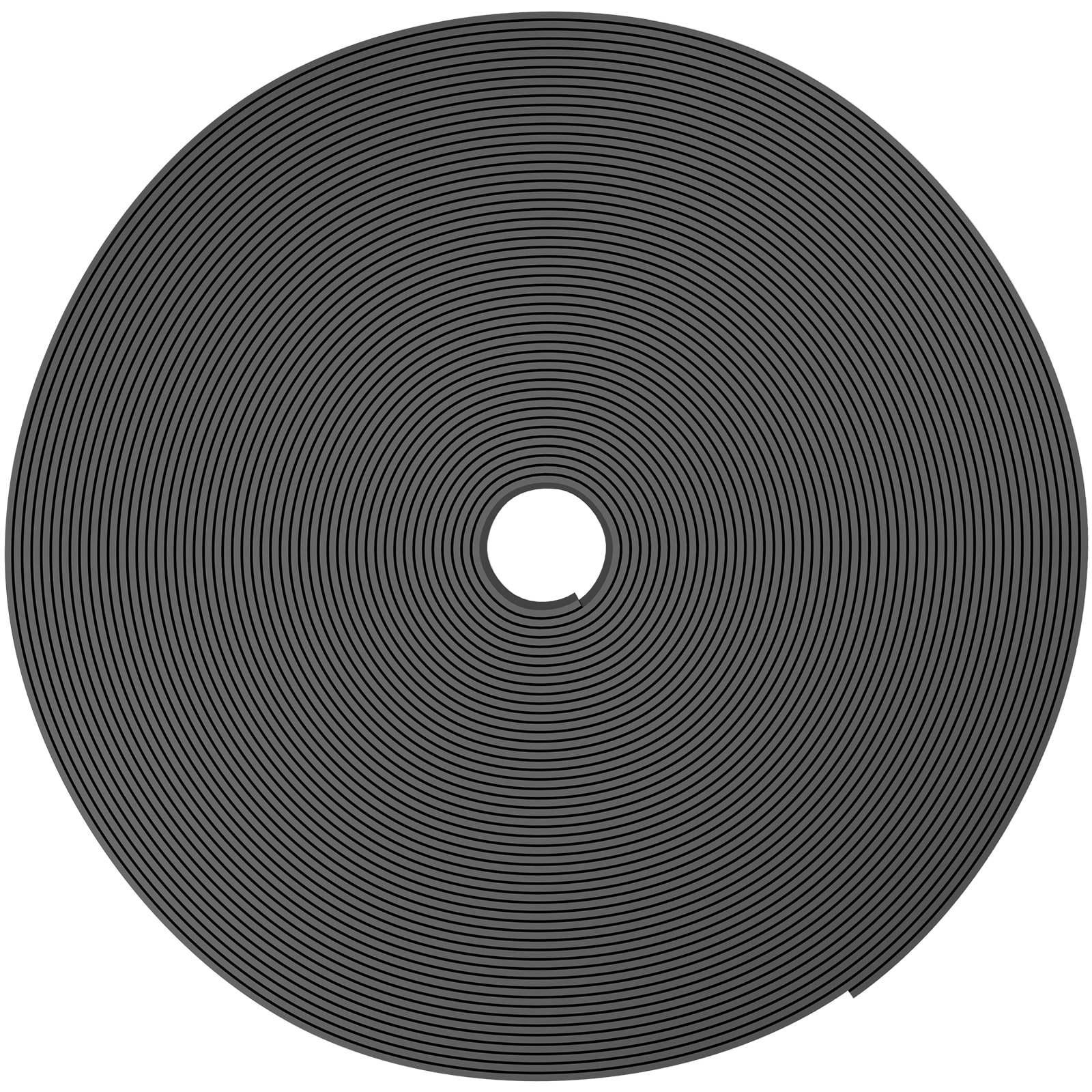 Black Recycled HDPE Landscape Edging Roll, 10" x 60'