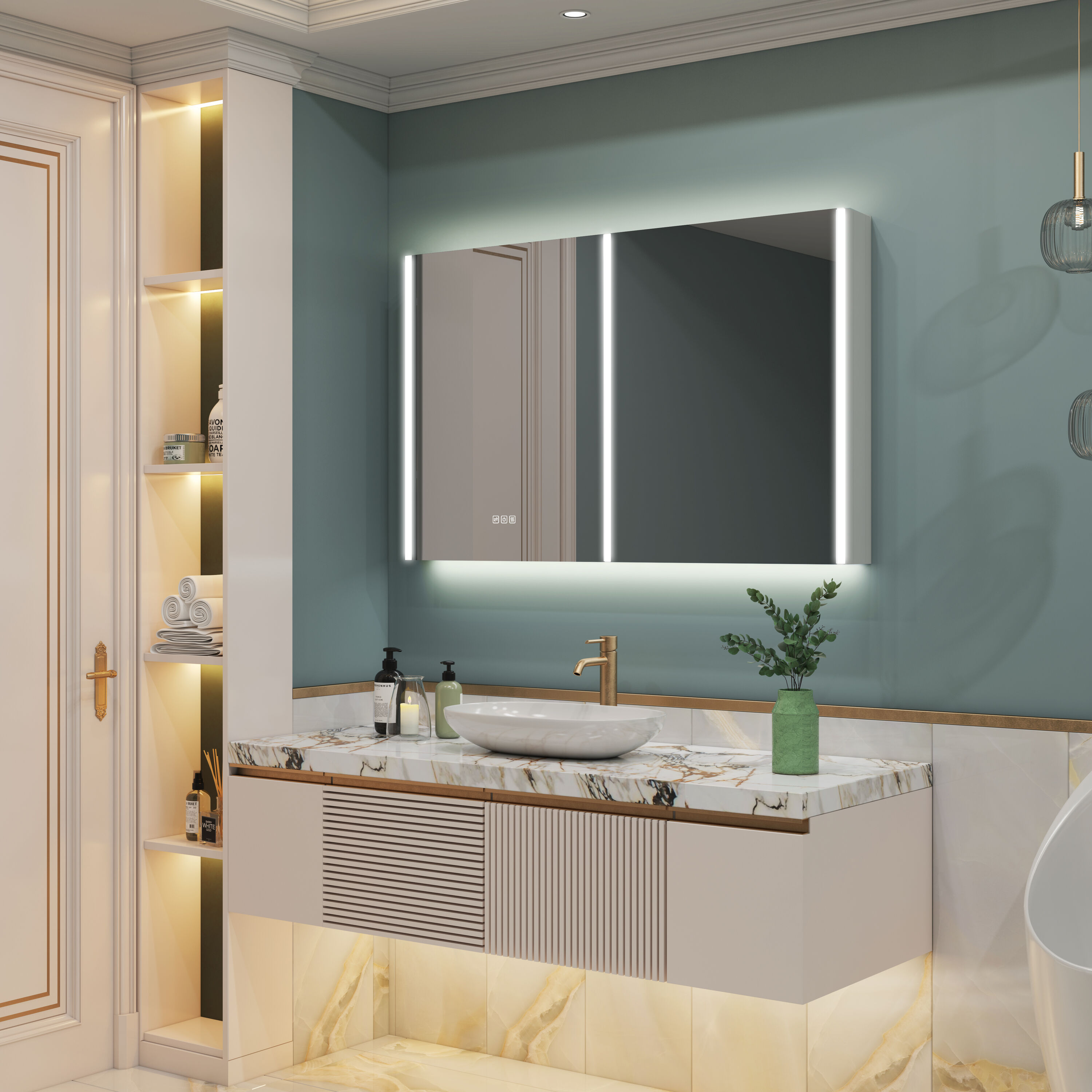 WELLFOR W14MCL4830 Bathroom-Medicine-Cabinets - View #3