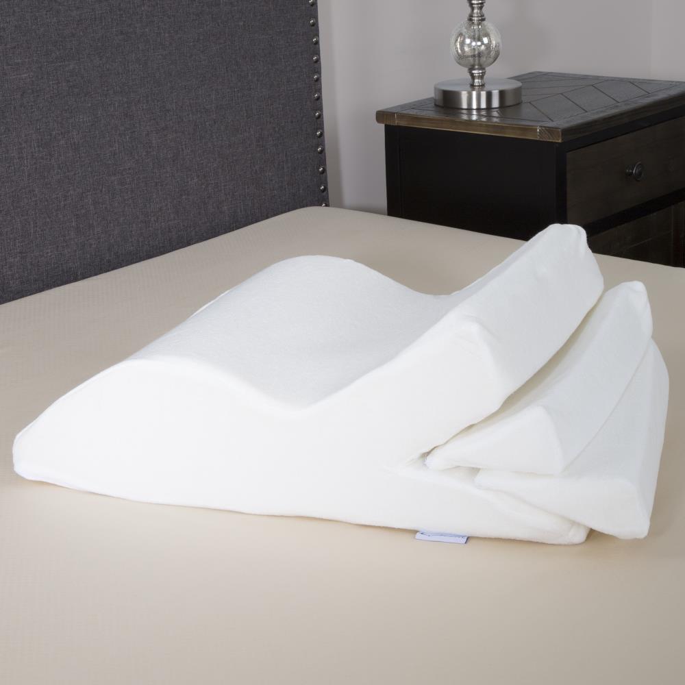 Fleming Supply 24-in x 16.5-in Polyester Fiber Oblong Bed Wedge Pillow in  the Orthopedic Pillows & Cushions department at