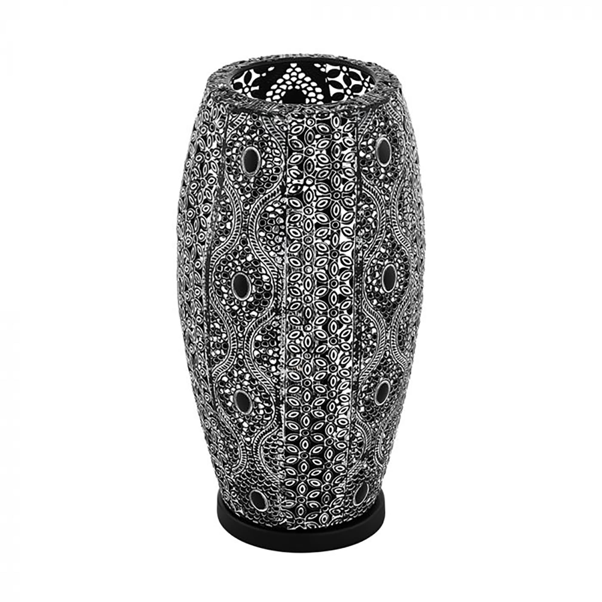 EGLO 43392A Riyadh 12.8-Inches Antique Black LED Incandescent Table Lamp with Metal Shade