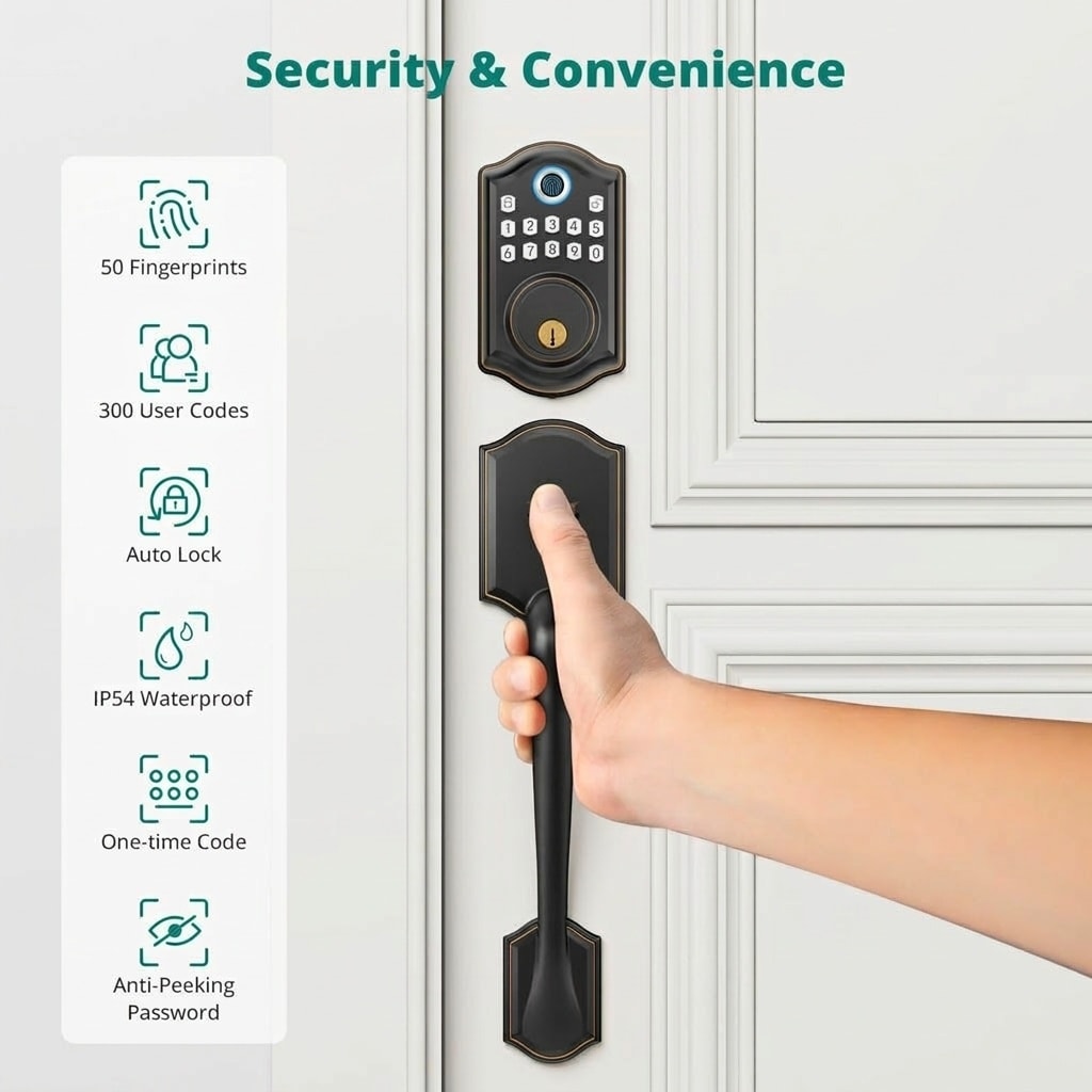 Adrinfly LAD0509M13 Electronic-Door-Locks - View #4