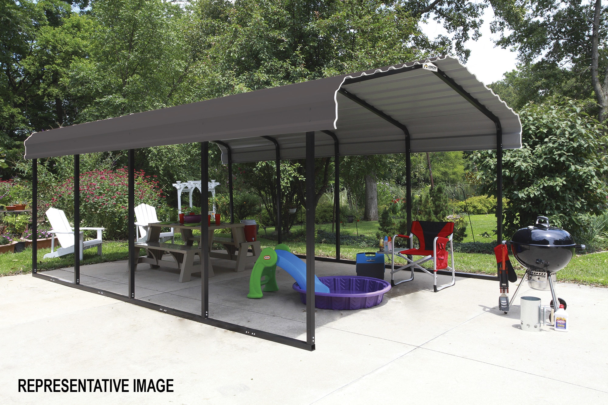 Arrow CPHC122407 Carport-Covers - View #11