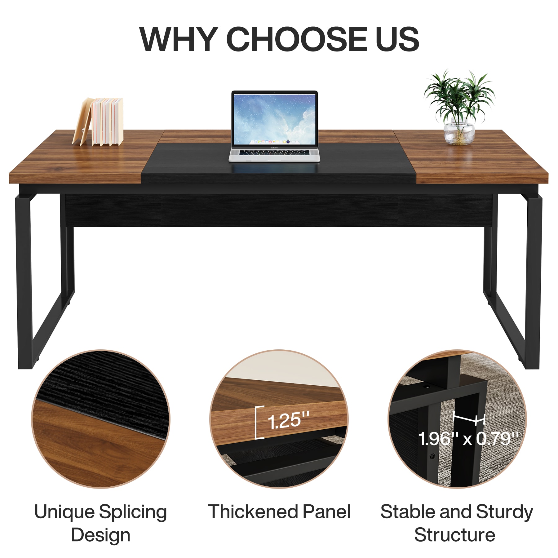 Tribesigns LWFD-F1963 Office-Tables - View #4