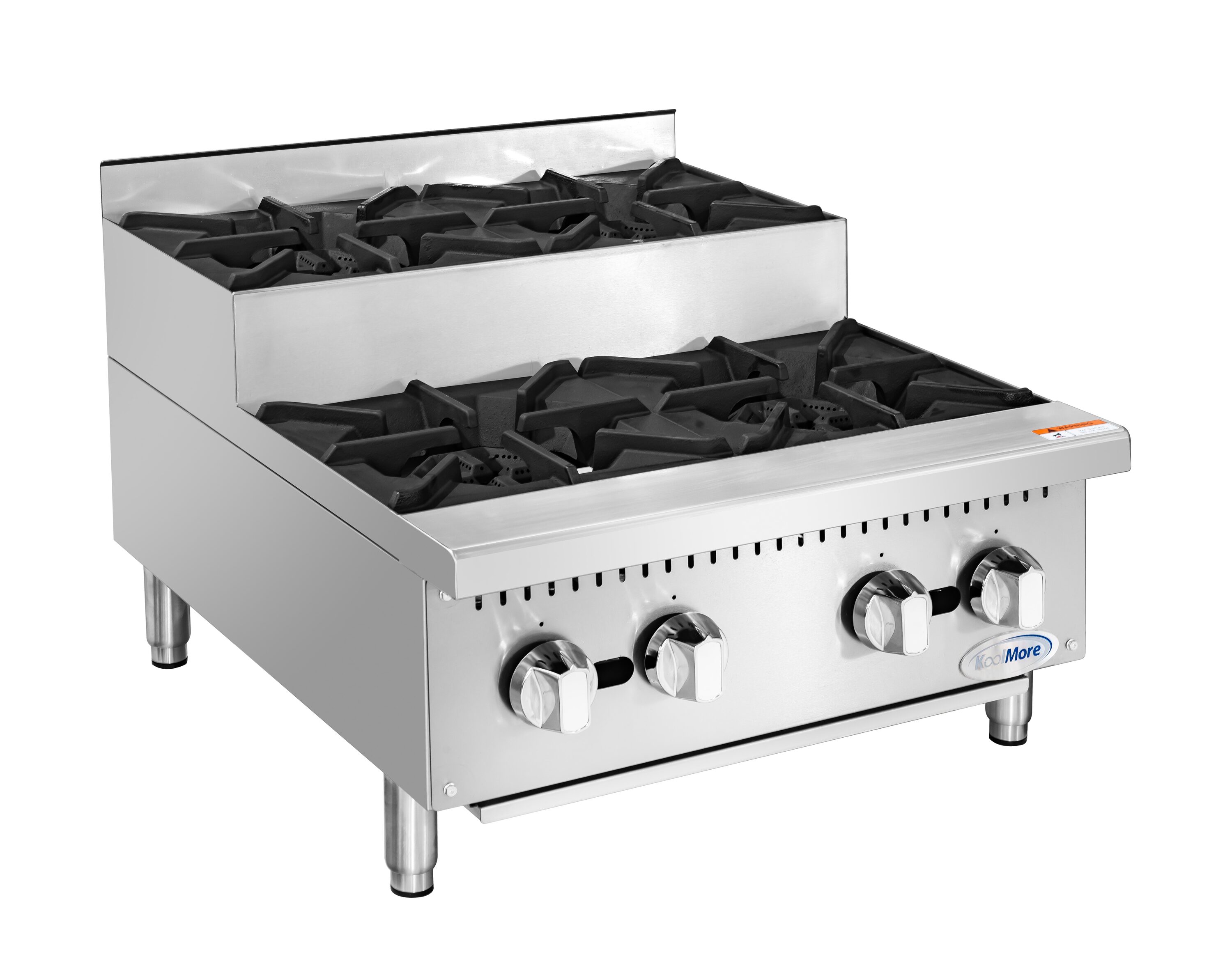 KoolMore LOW-KM-CRSU-24 24-in 4 burners Stainless steel Gas Cooktop