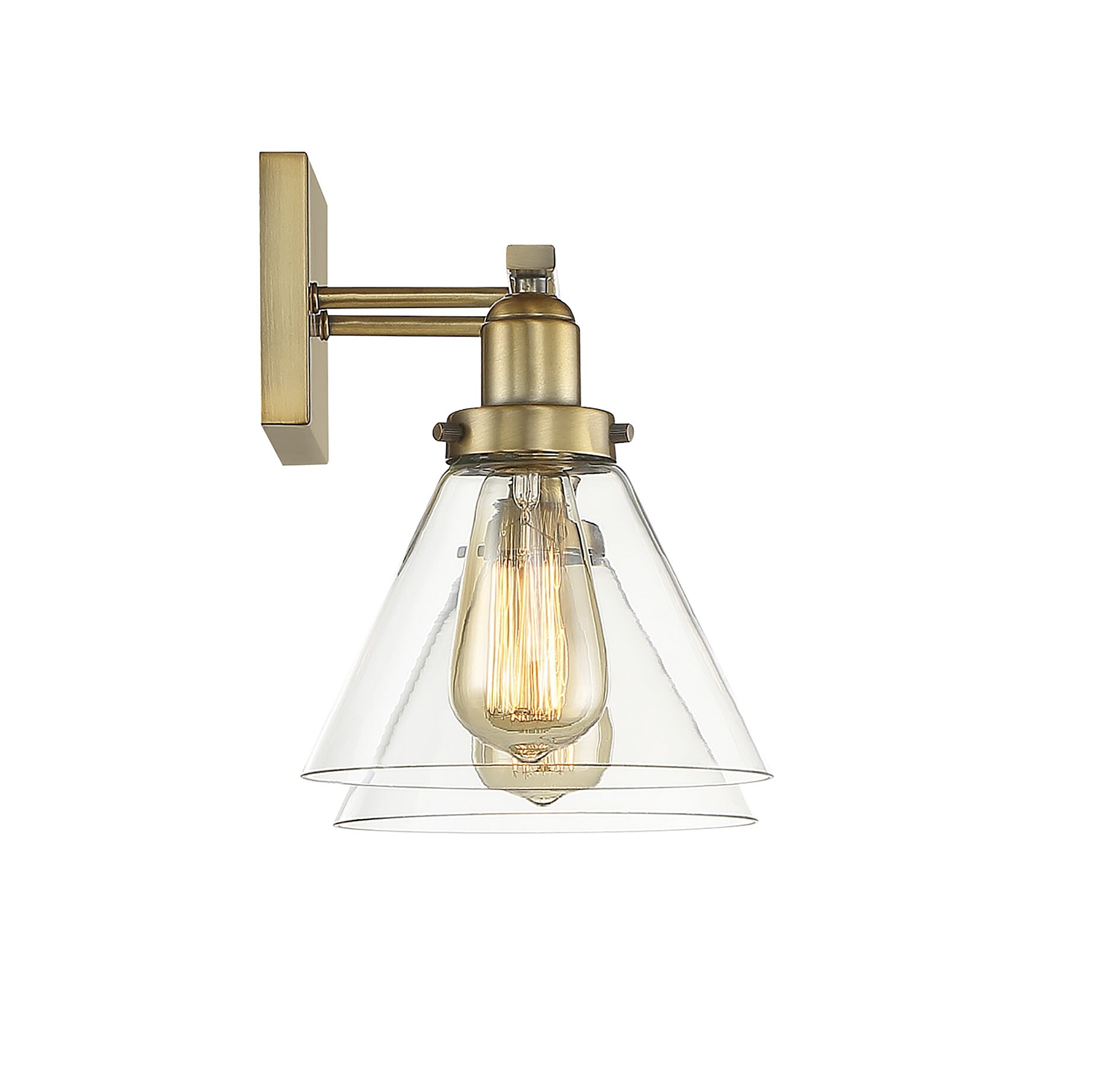 Savoy House Drake 2 - Light Vanity in Warm Brass