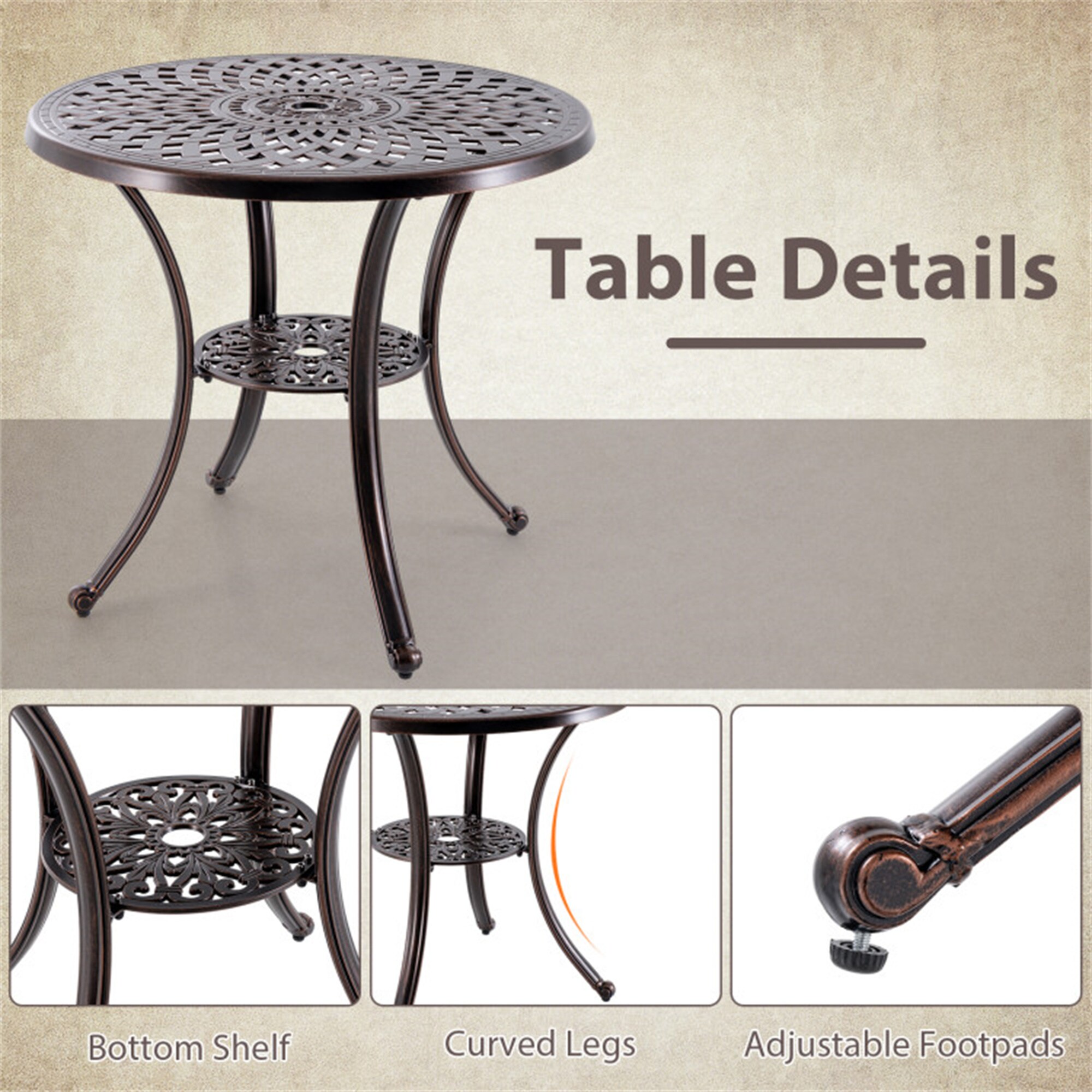 BABOOM BOM-11473WN-CO Patio-Tables - View #7
