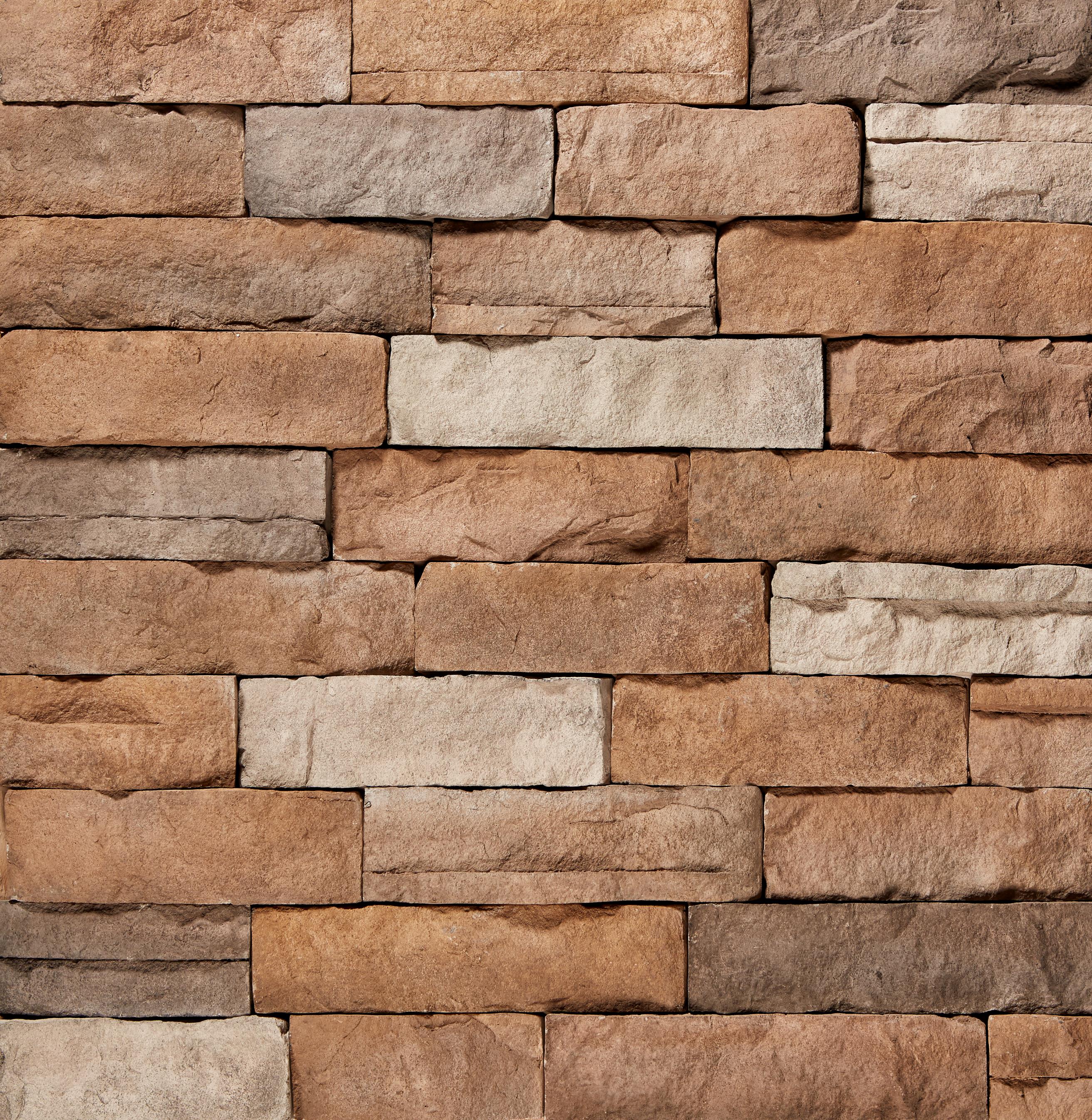 ClipStone CSM.11.001.40 Ledgestone Flats 5-sq ft Tan Manufactured Stone Veneer