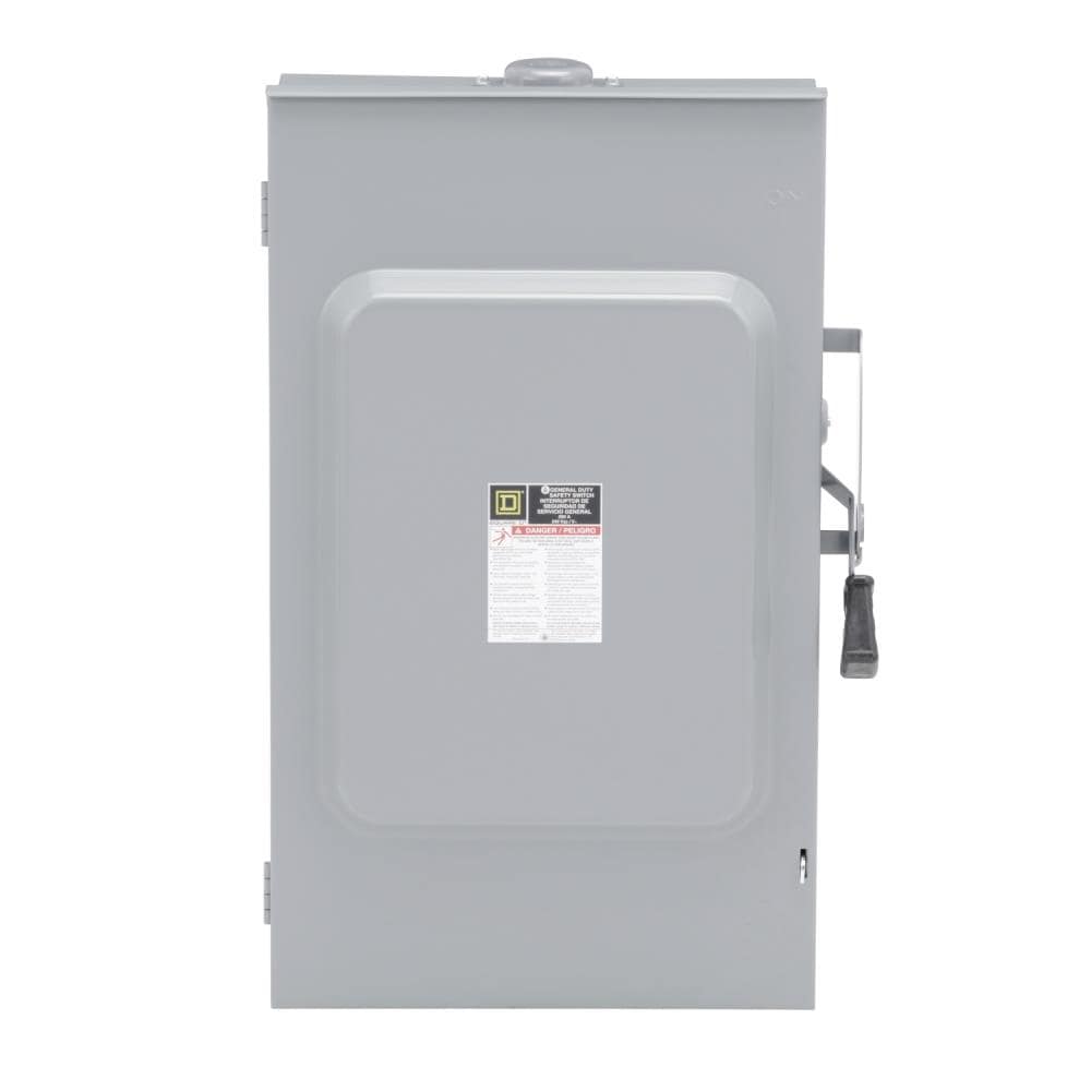 Square D 200 Amp 3-phase (480v/277v) Fusible Outdoor General-duty ...