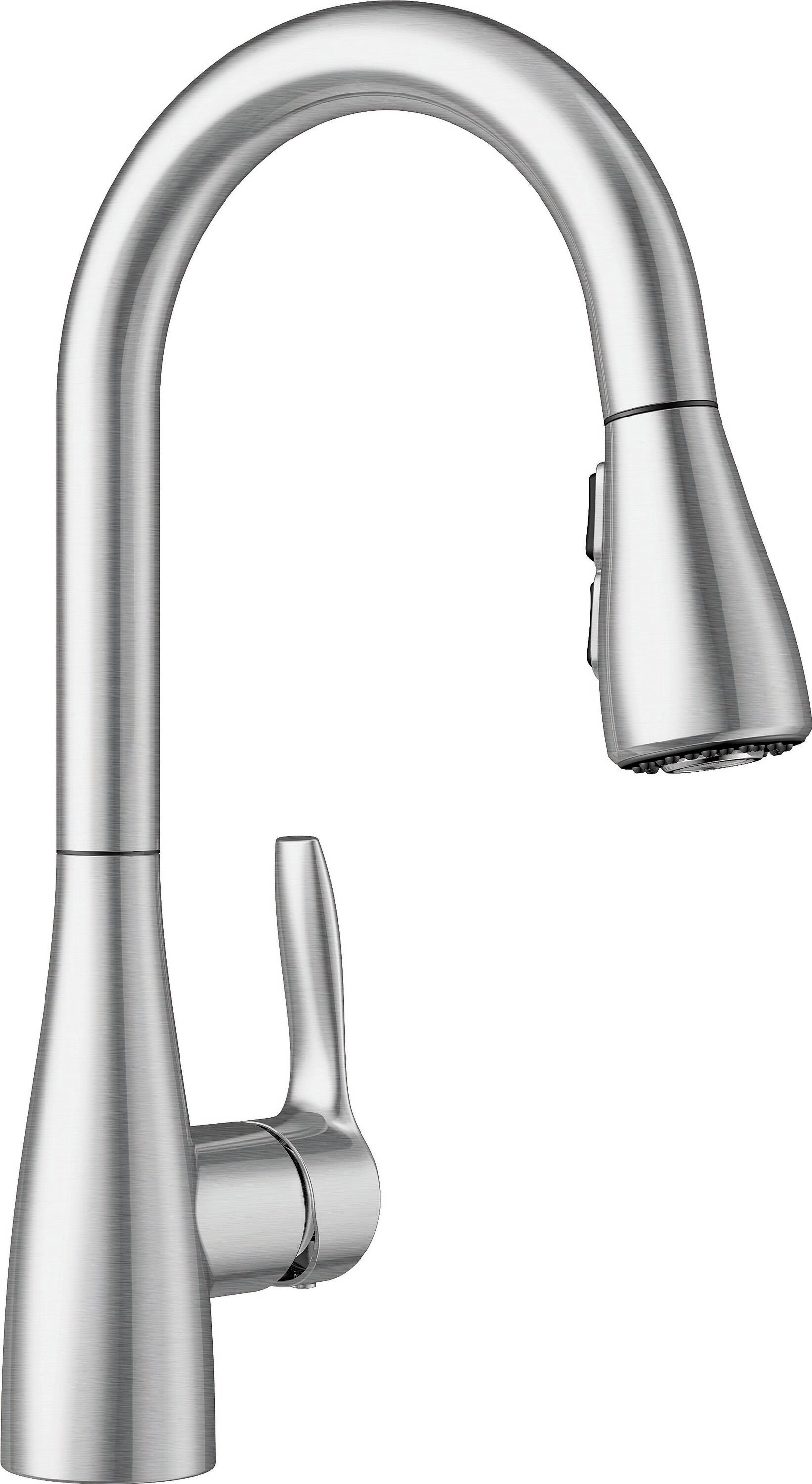 BLANCO Atura Stainless Steel Single Handle Pull-down Kitchen Faucet at ...