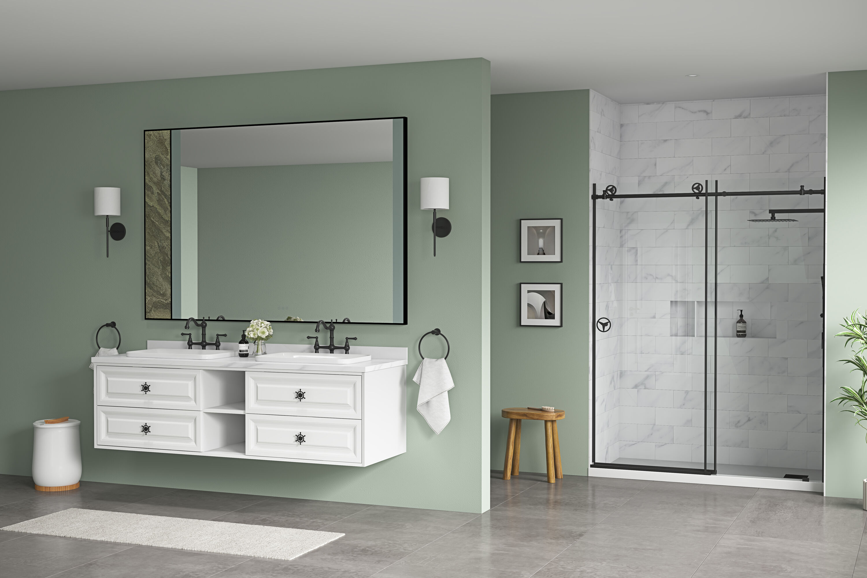 Vacolite KP37248-MB-HS Framed-Bath-Mirrors - View #6