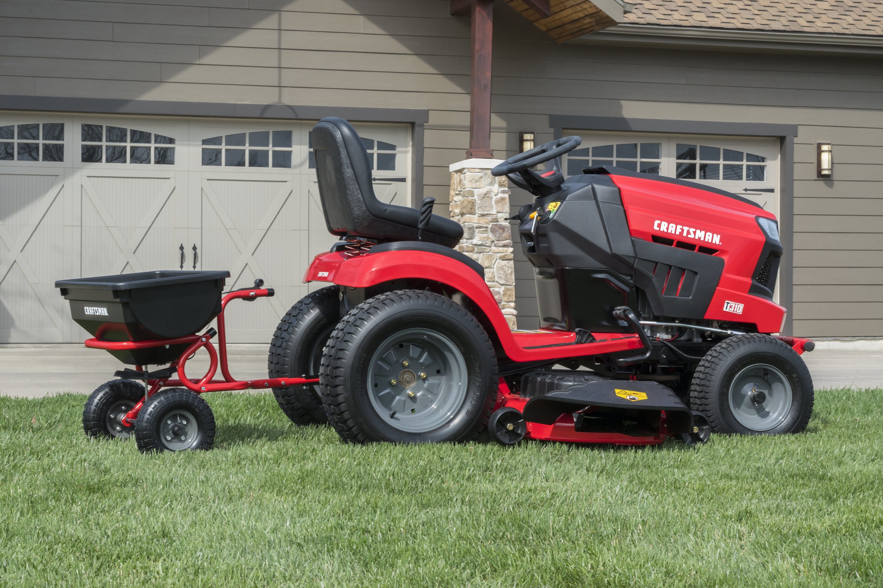 Craftsman 85 Lb Capacity Broadcast Tow Behind Spreader In The Tow Behind Spreaders Department At